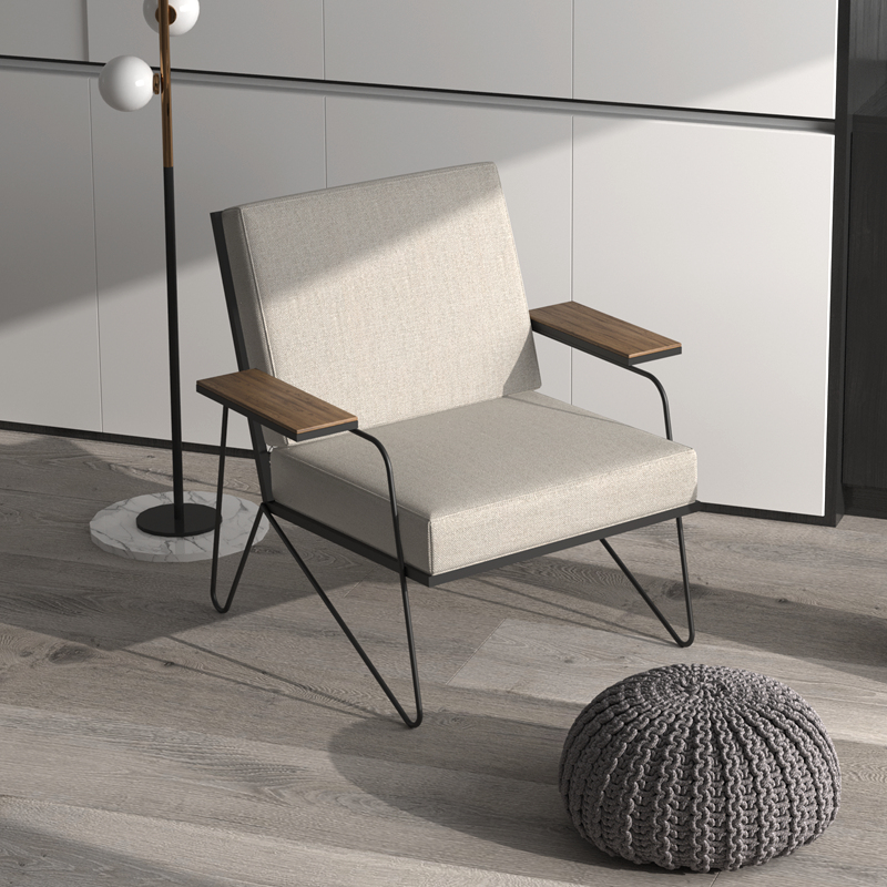 Office Furniture Loft - Nordic Designer Single Sofa Industrial Wind