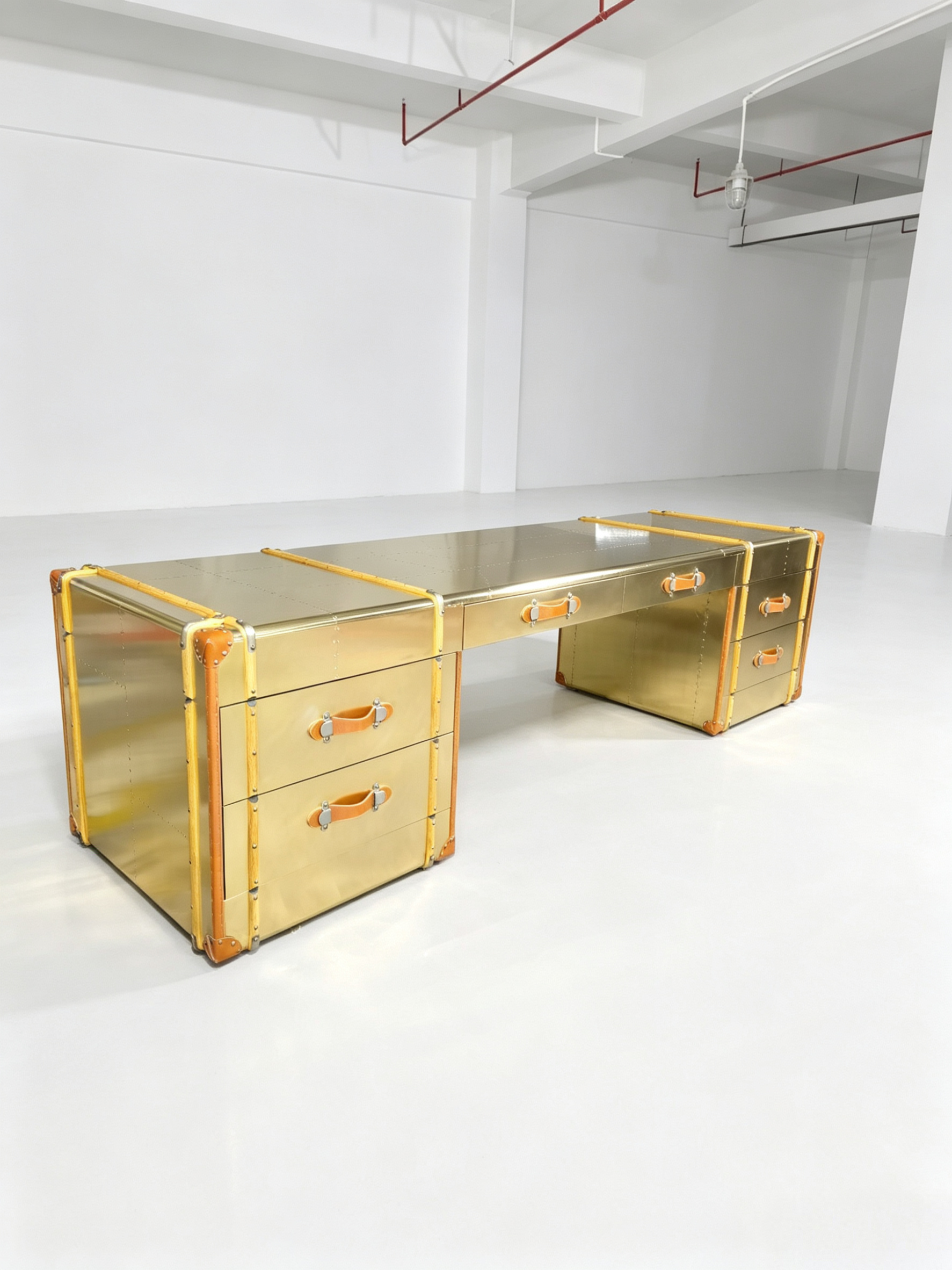Office Furniture Loft - LOFT industrial style metal office desk,