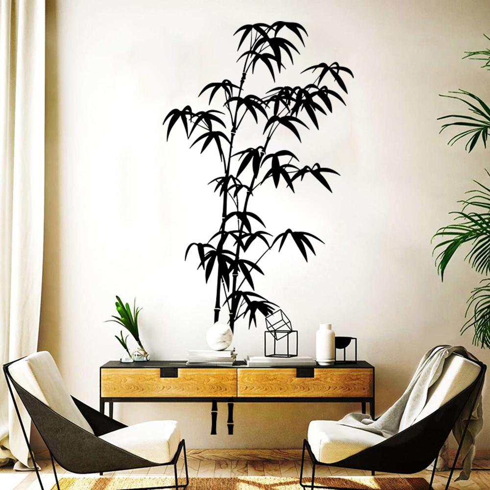 Office Furniture Suppliers - Large Bamboo Tree Wall Sticker Bathroom