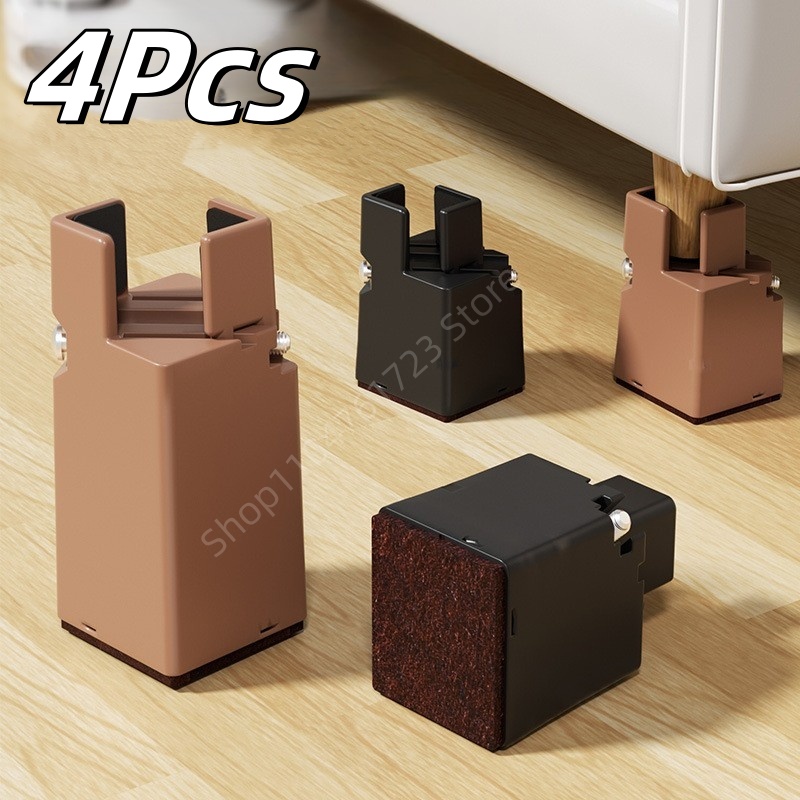 Chair Mat Hard Floor - 4Pcs Heavy Adjustable Chair Feet Riser