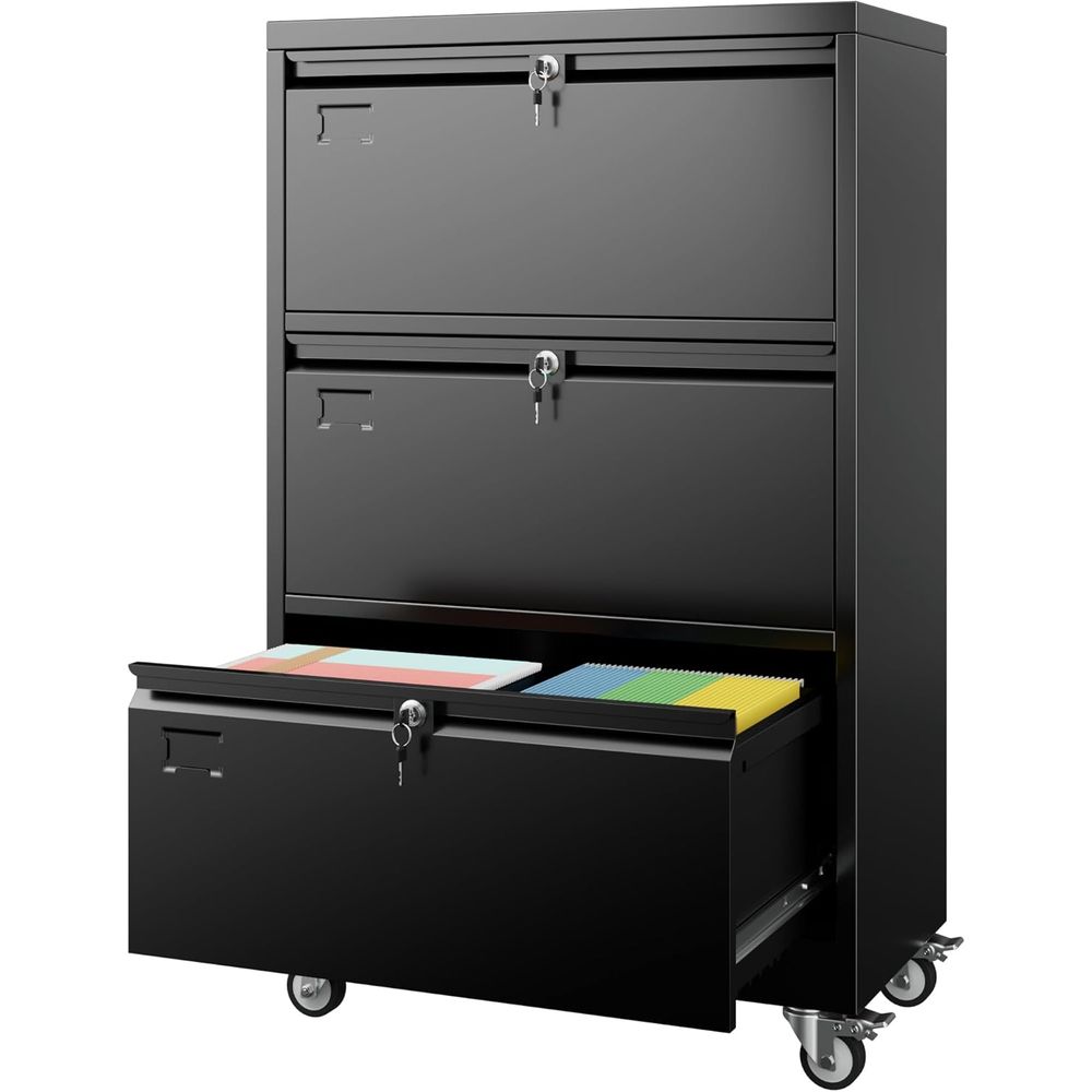 File Cabinet Lateral - 3 Der Lateral ile Cabinet on