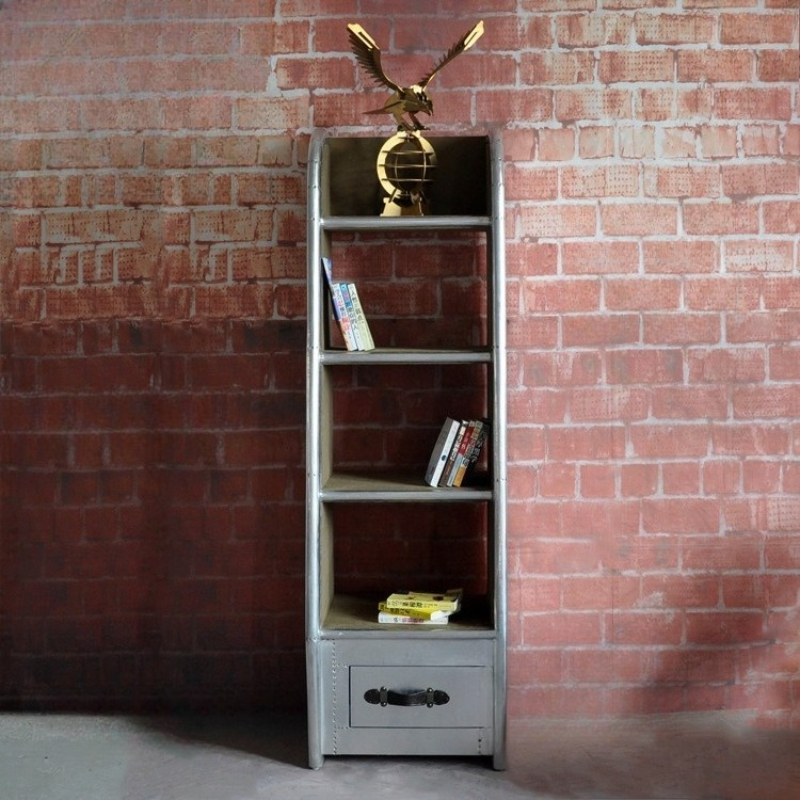 Office Furniture Loft - Aluminum rivet bookshelf postmodernist furniture loft