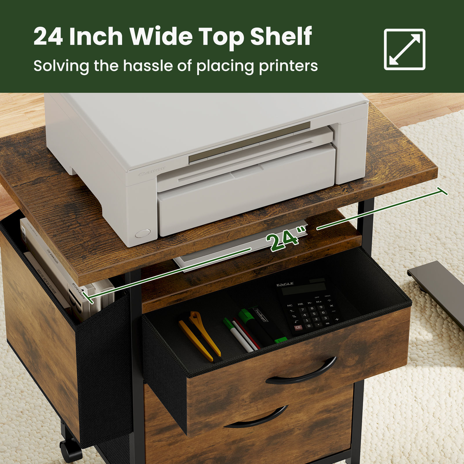 JHK Mobile File Cabinet with 2 - Office Furniture Plan のレビューと価格