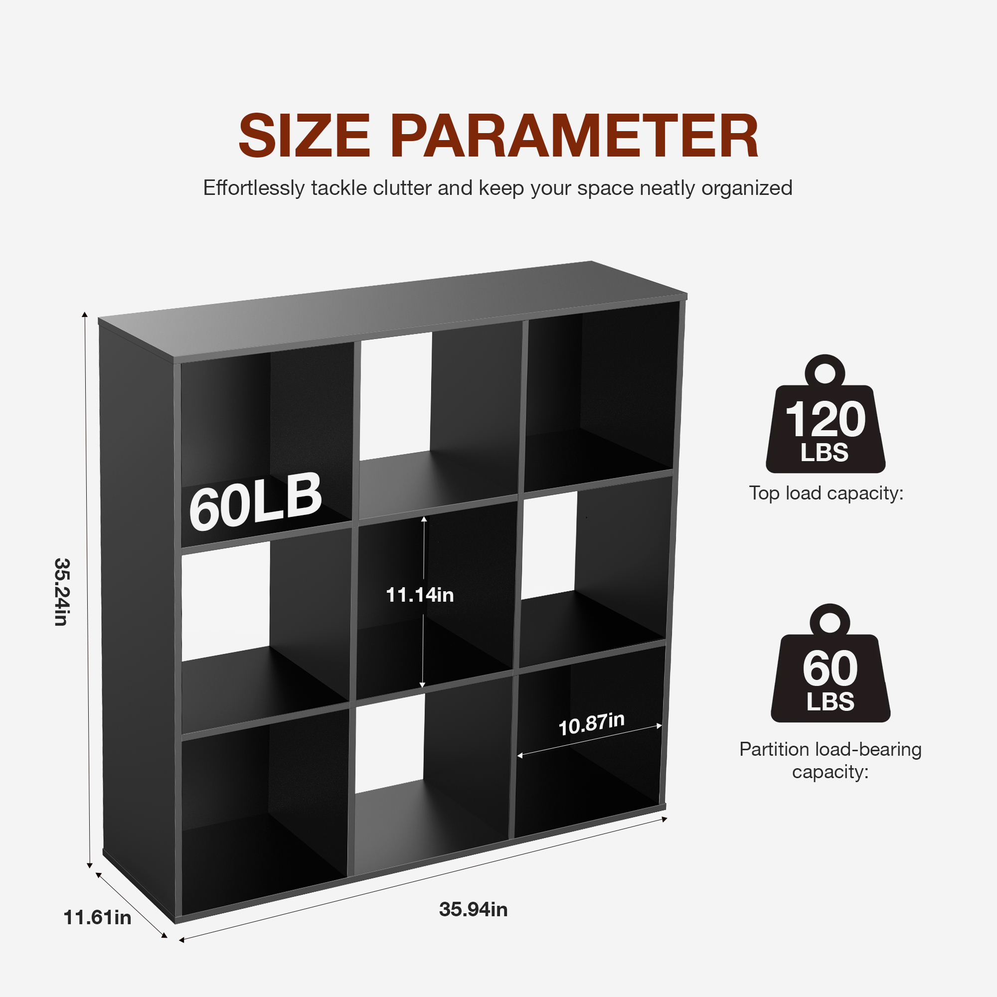 JHK 9 Cube Storage Organizer W - Office Furniture Plan のレビューと価格