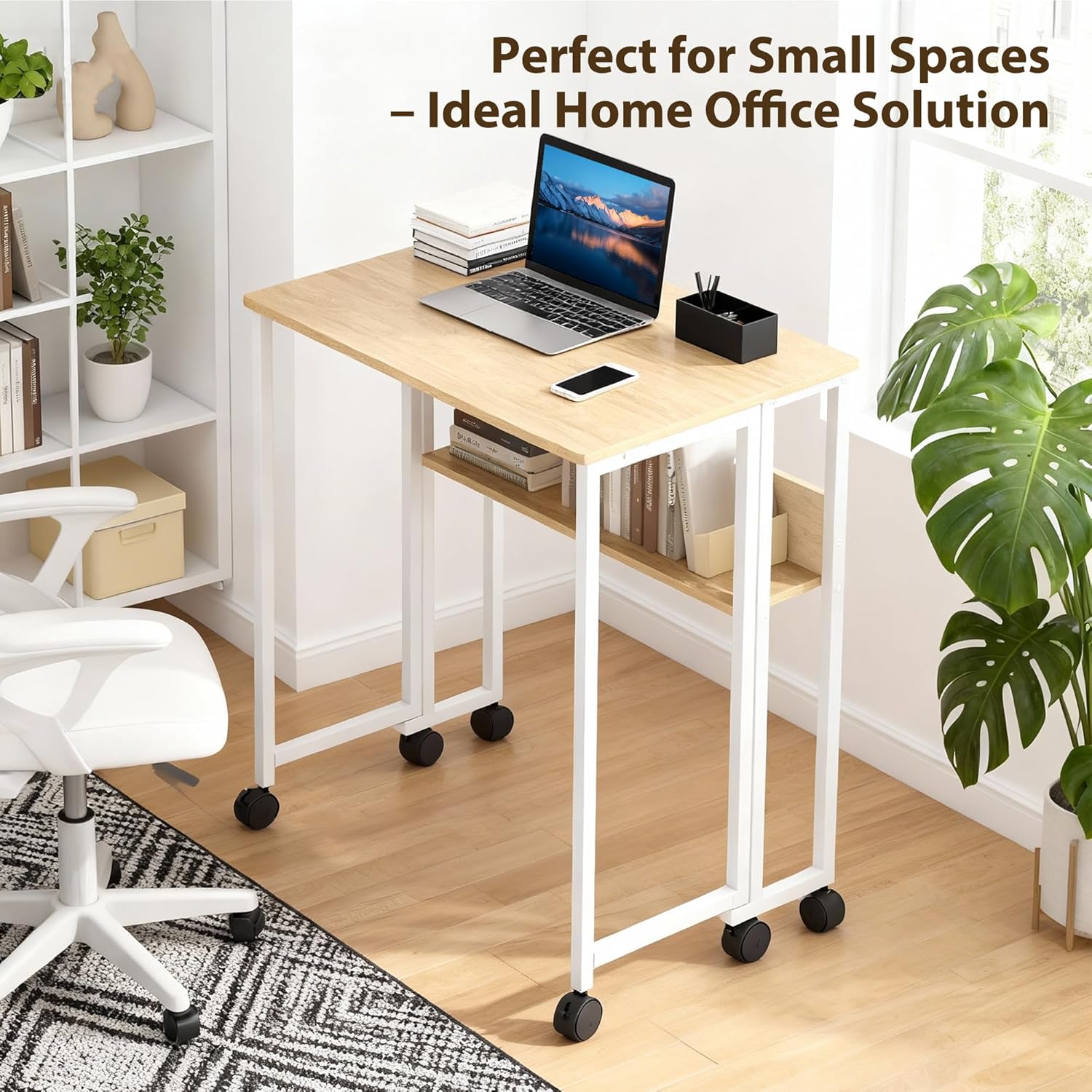 Folding Desk with Storage Shel - Office Furniture Plan のレビューと価格