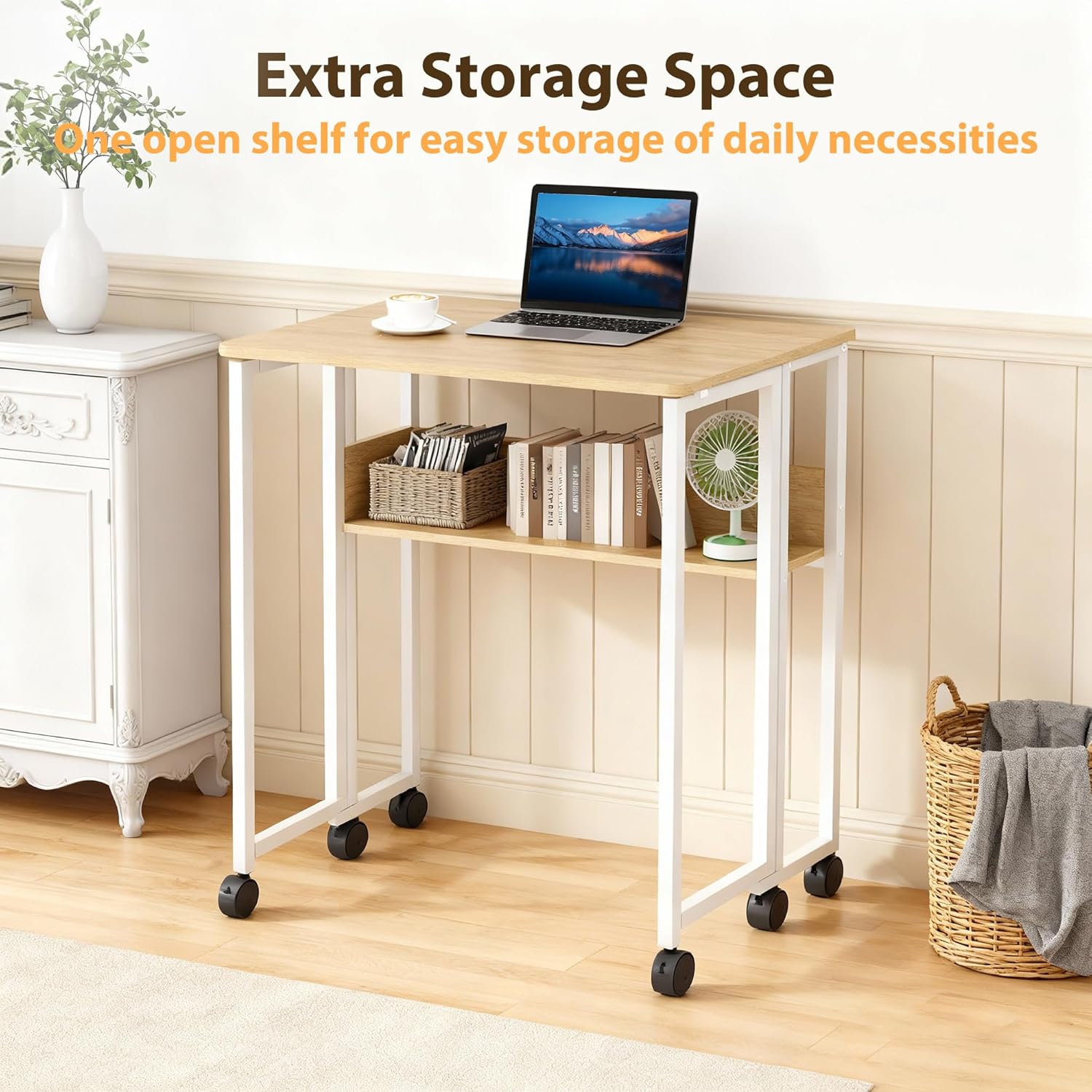 Folding Desk with Storage Shel - Office Furniture Plan のレビューと価格