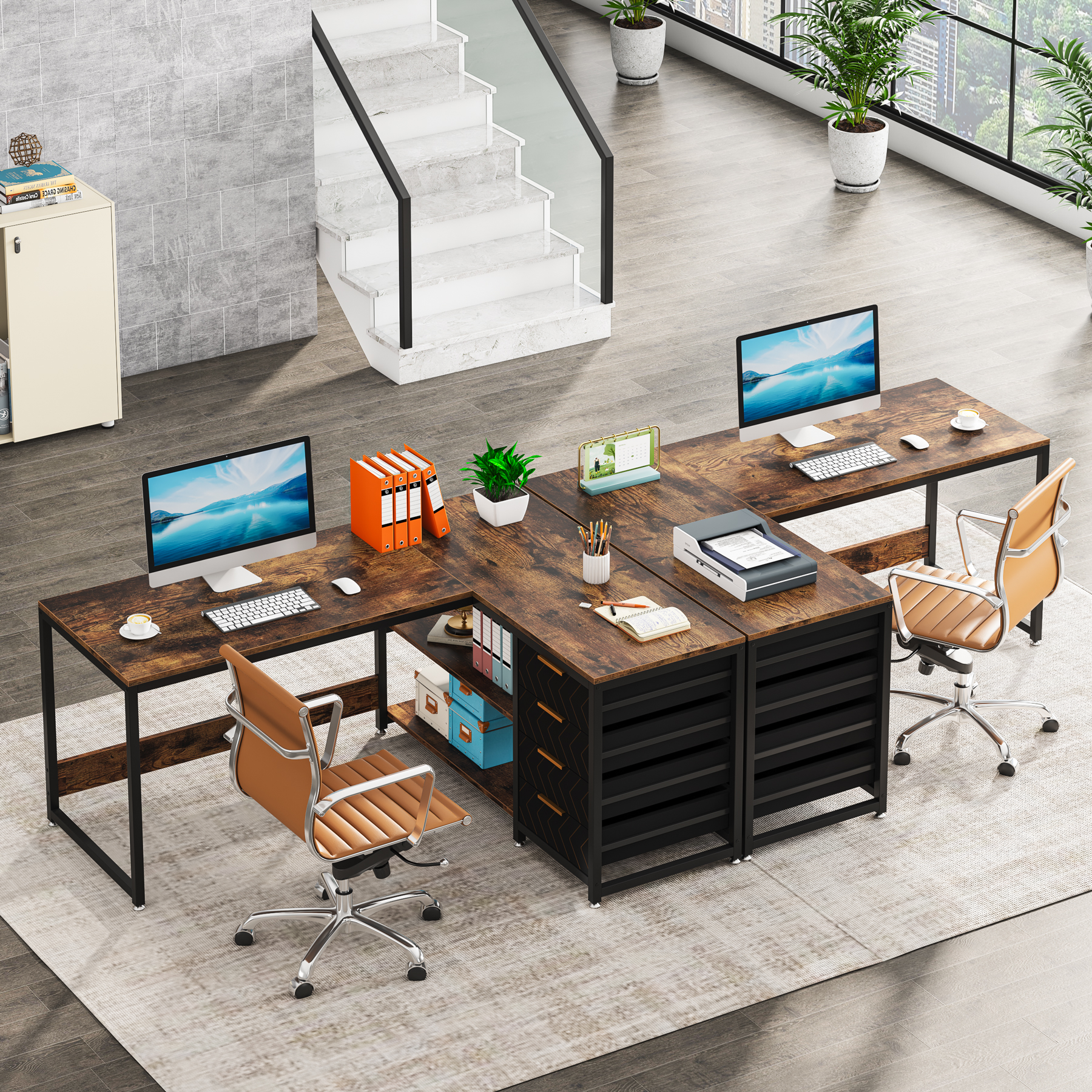 Tribesigns L Shaped Computer D - Office Furniture Plan のレビューと価格