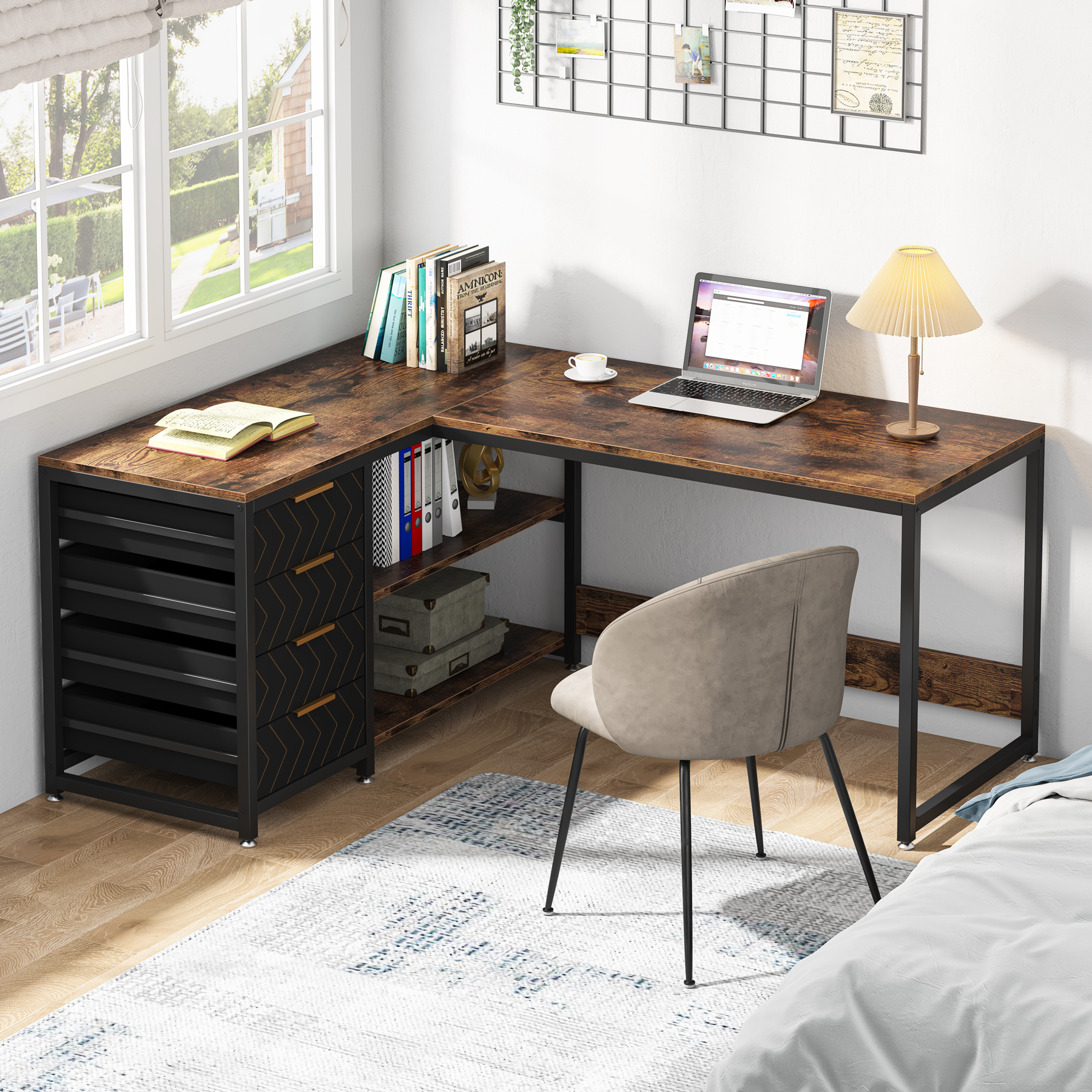 Tribesigns L Shaped Computer D - Office Furniture Plan のレビューと価格