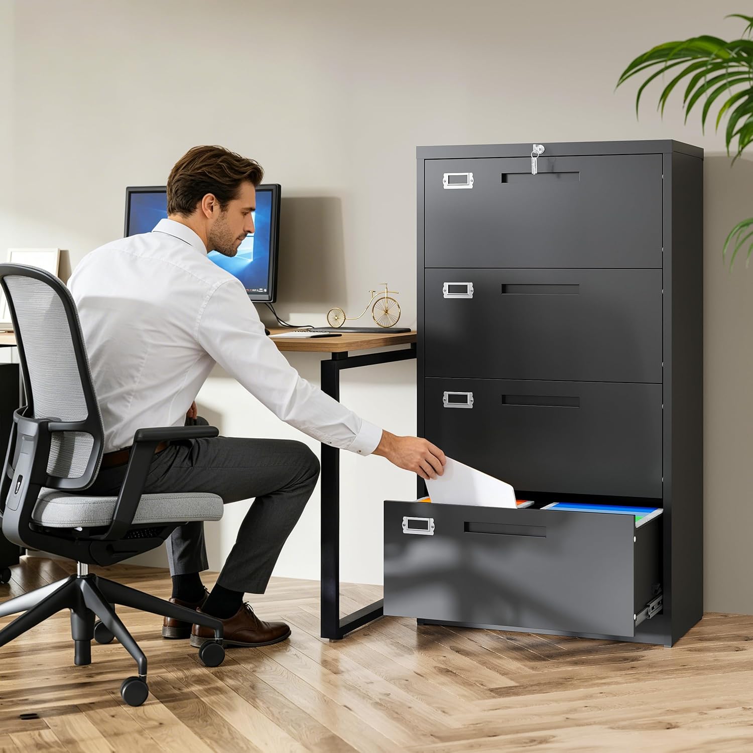 4 Drawer Lateral File Cabinet  - File Cabinet Lateral のレビューと価格