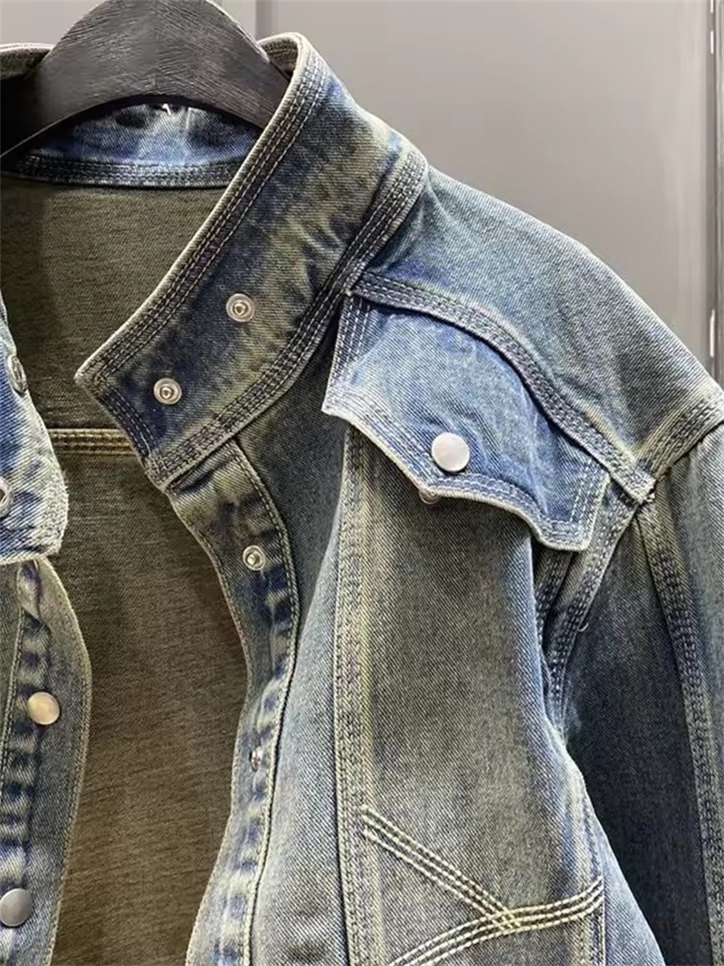 Vintage Short Denim Jacket Wom - Coat Rack Standing のレビューと価格