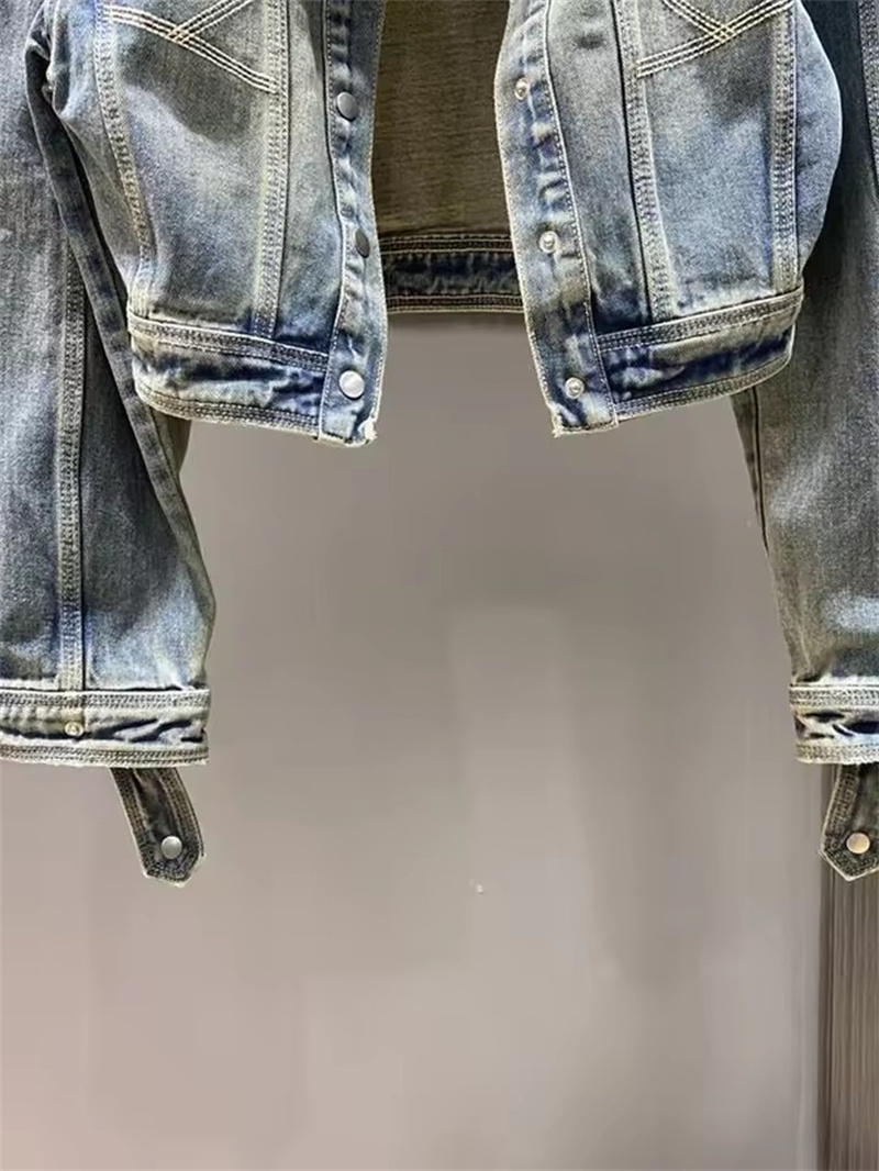 Vintage Short Denim Jacket Wom - Coat Rack Standing のレビューと価格