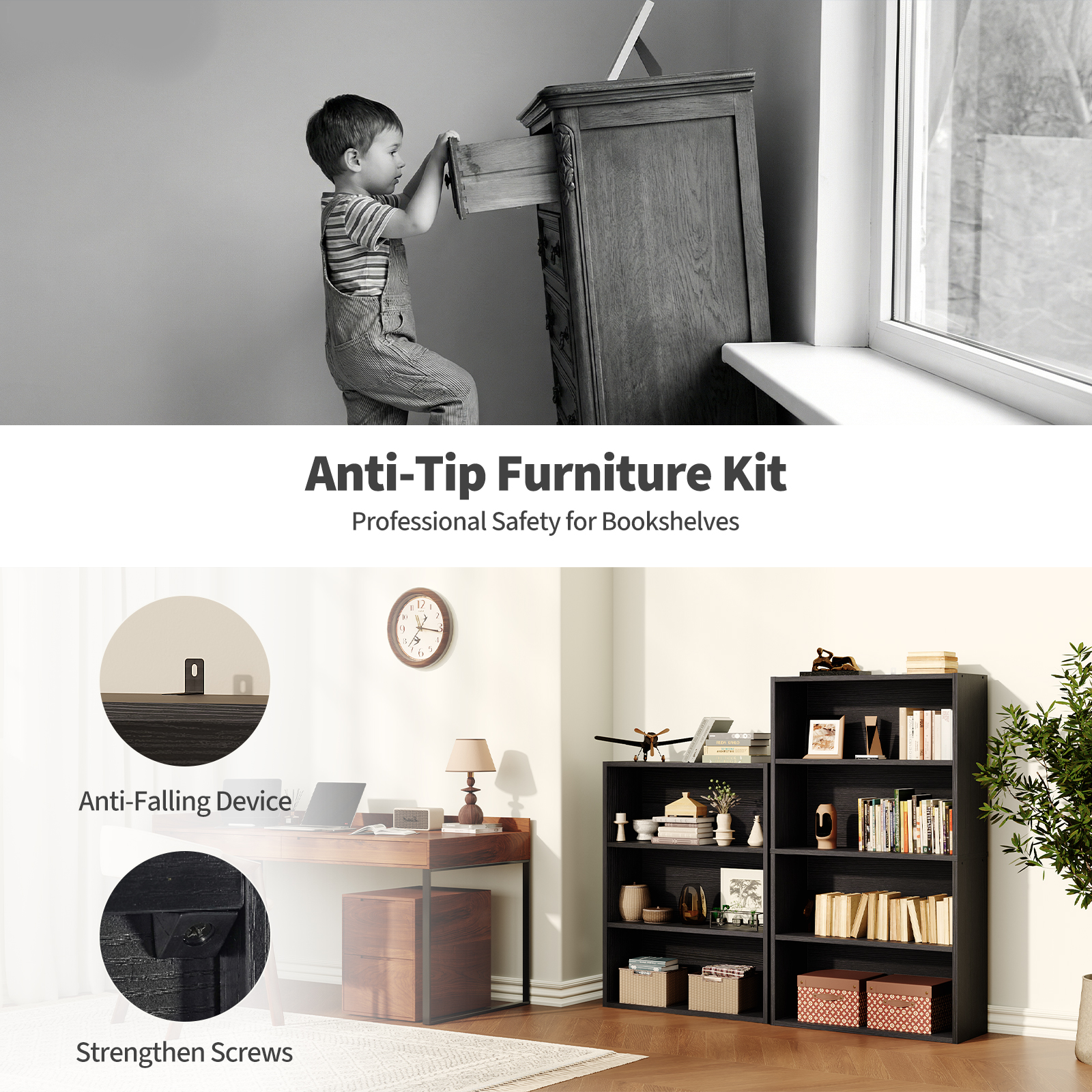 JHK 3-4 Tier Wooden Shelf Book - Office Furniture Plan のレビューと価格