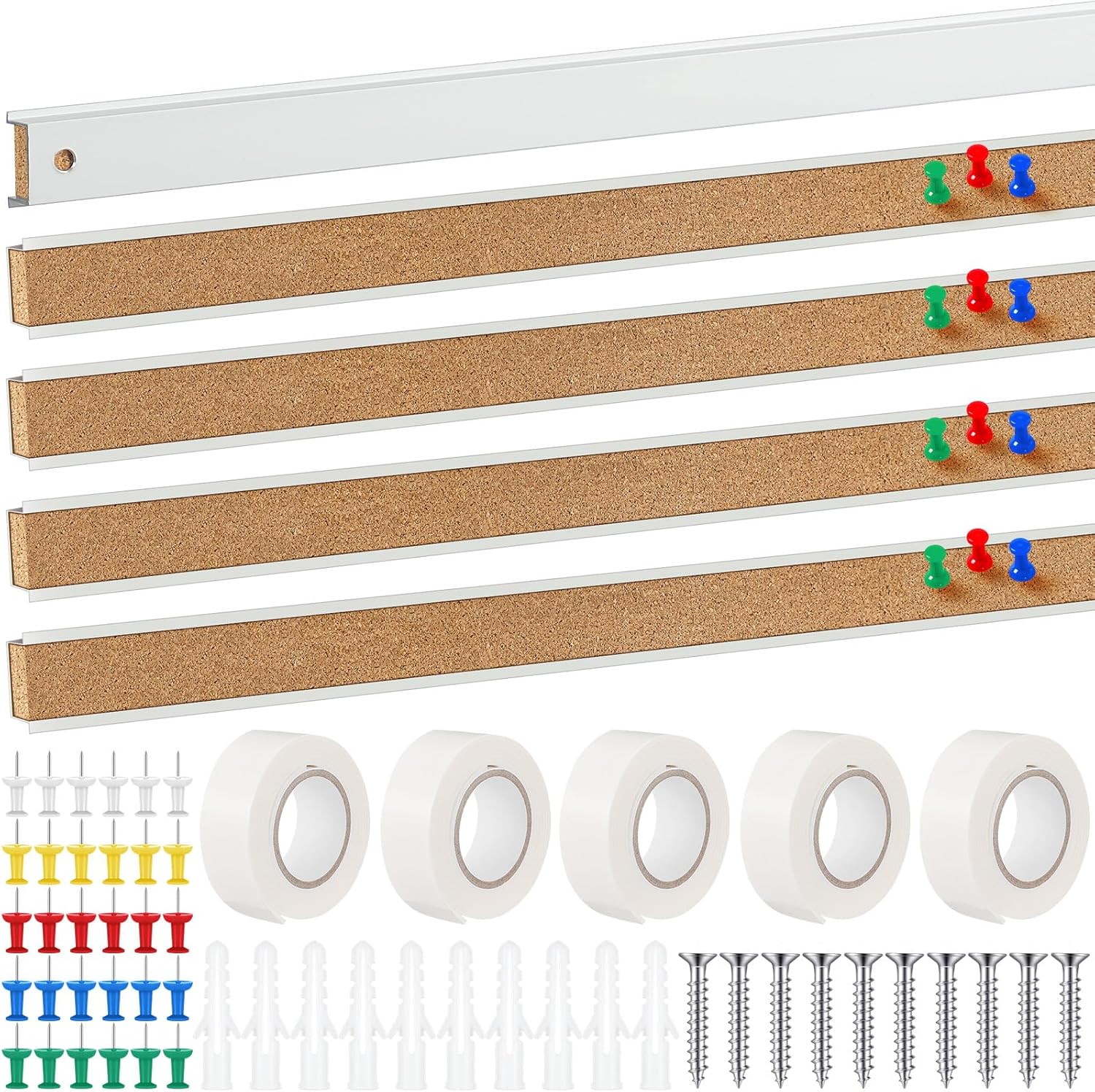 15 Pack 48x1 Inch Cork Strips  - Bulletin Board Cork のレビューと価格