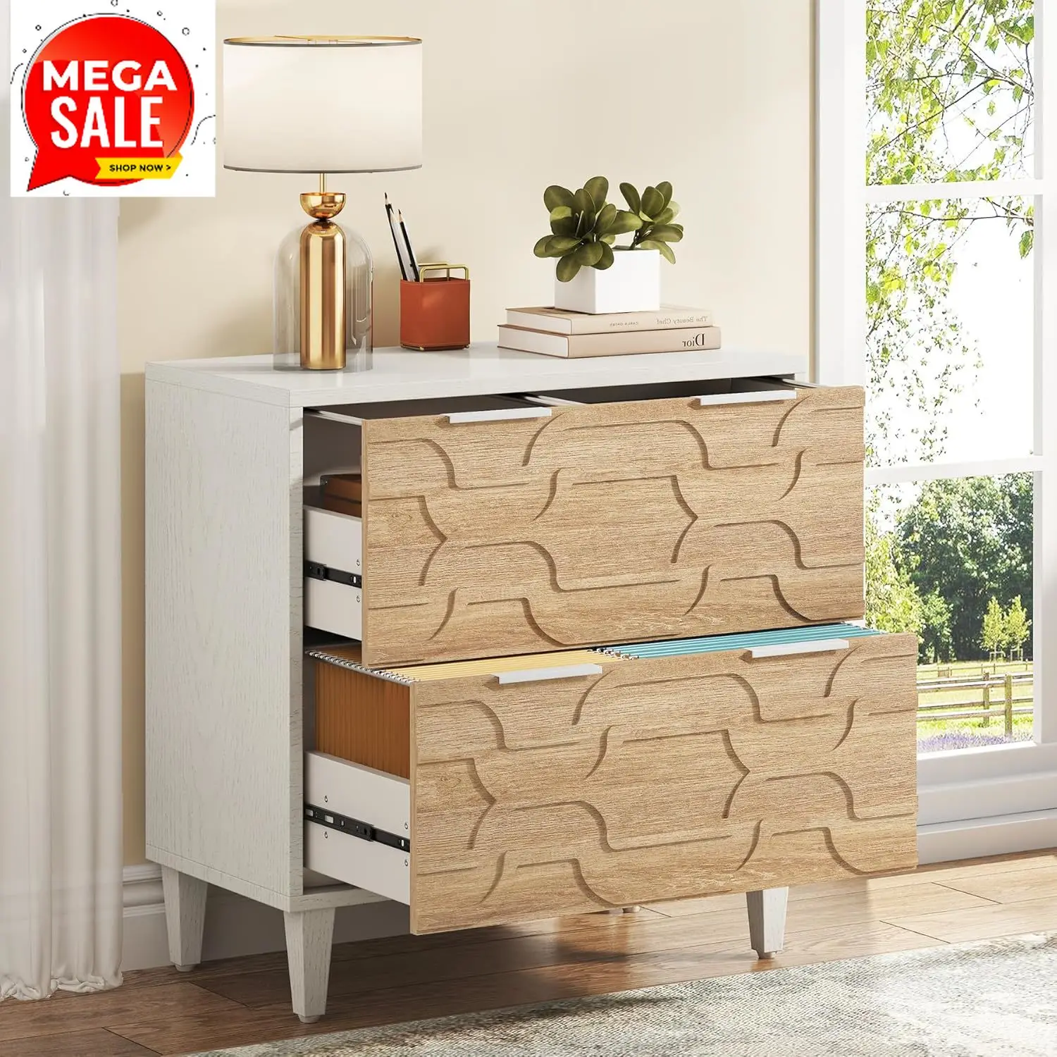 Lateral Filing Cabinet Two Dra - File Cabinet Lateral のレビューと価格