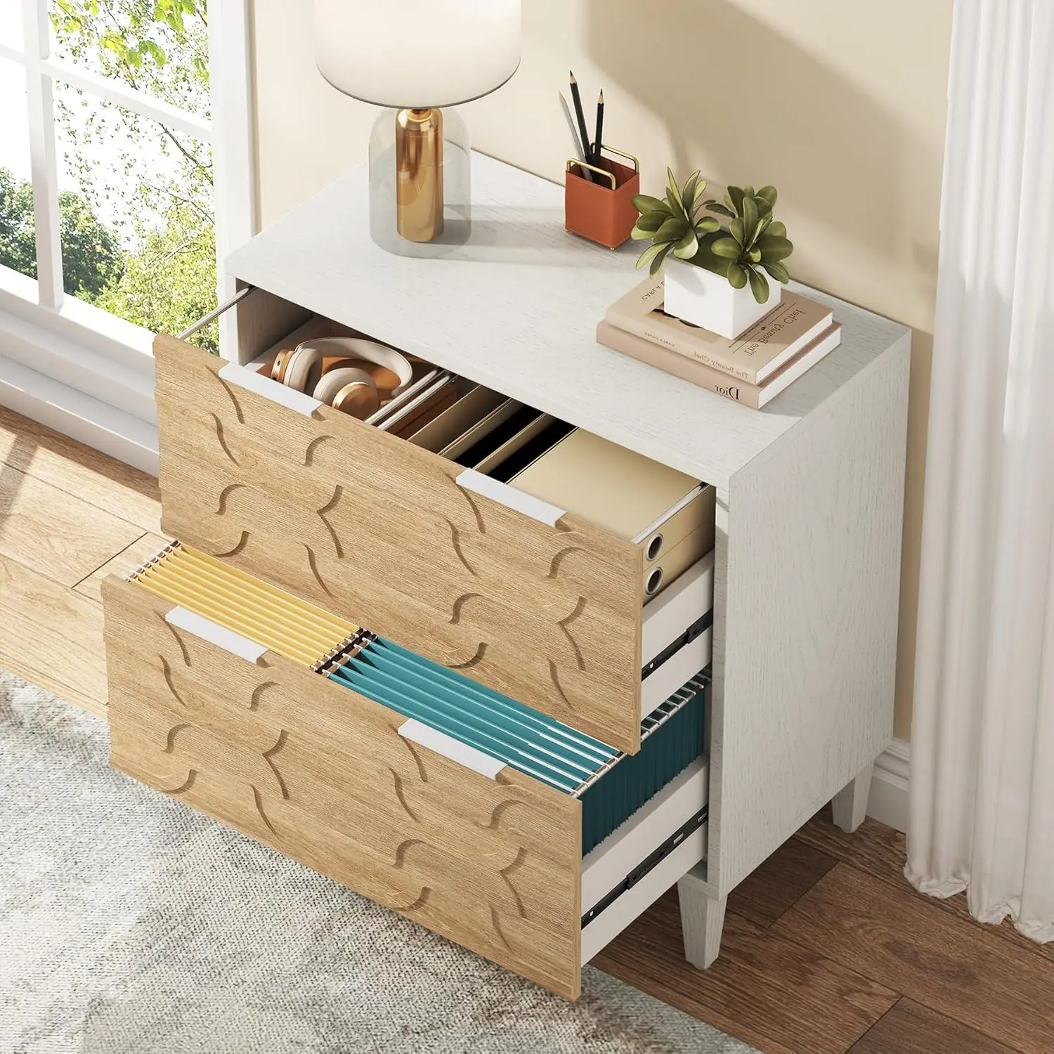 Lateral Filing Cabinet Two Dra - File Cabinet Lateral のレビューと価格