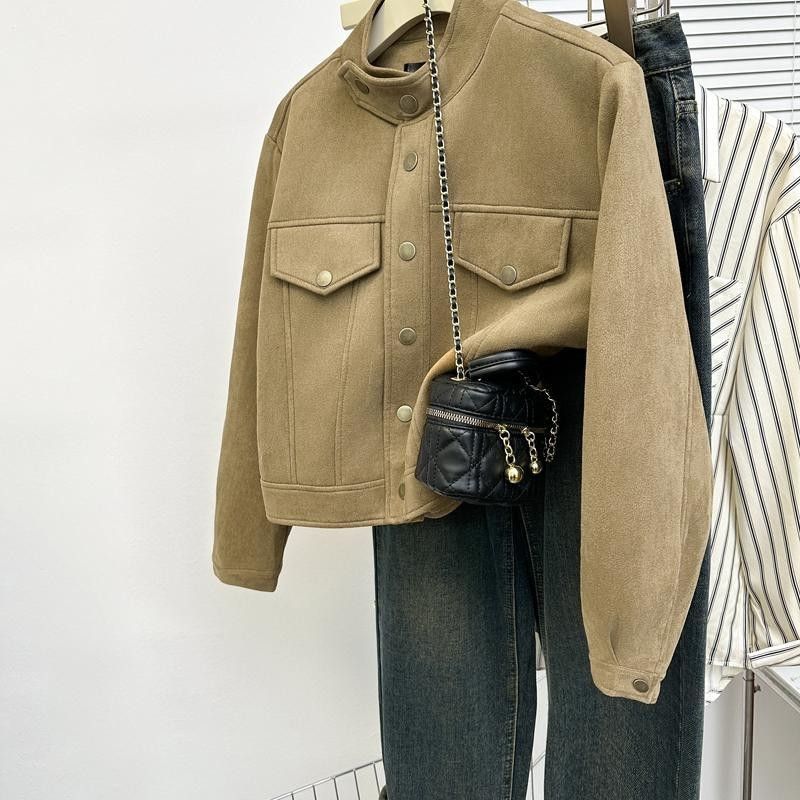 Retro Casual Short Jacket Thin - Coat Rack Standing のレビューと価格