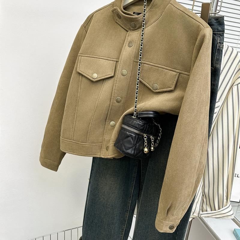 Retro Casual Short Jacket Thin - Coat Rack Standing のレビューと価格