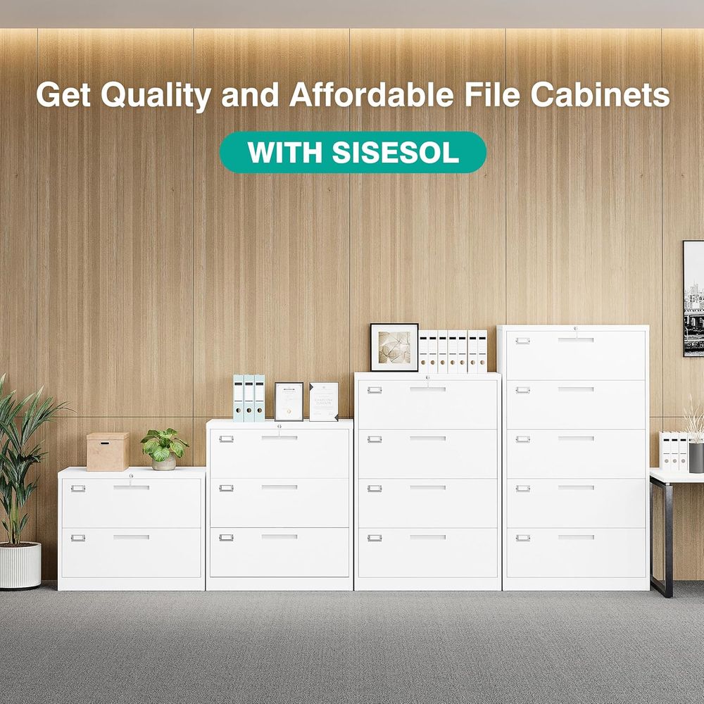 White Lateral Filing Cabinet w - File Cabinet Lateral のレビューと価格