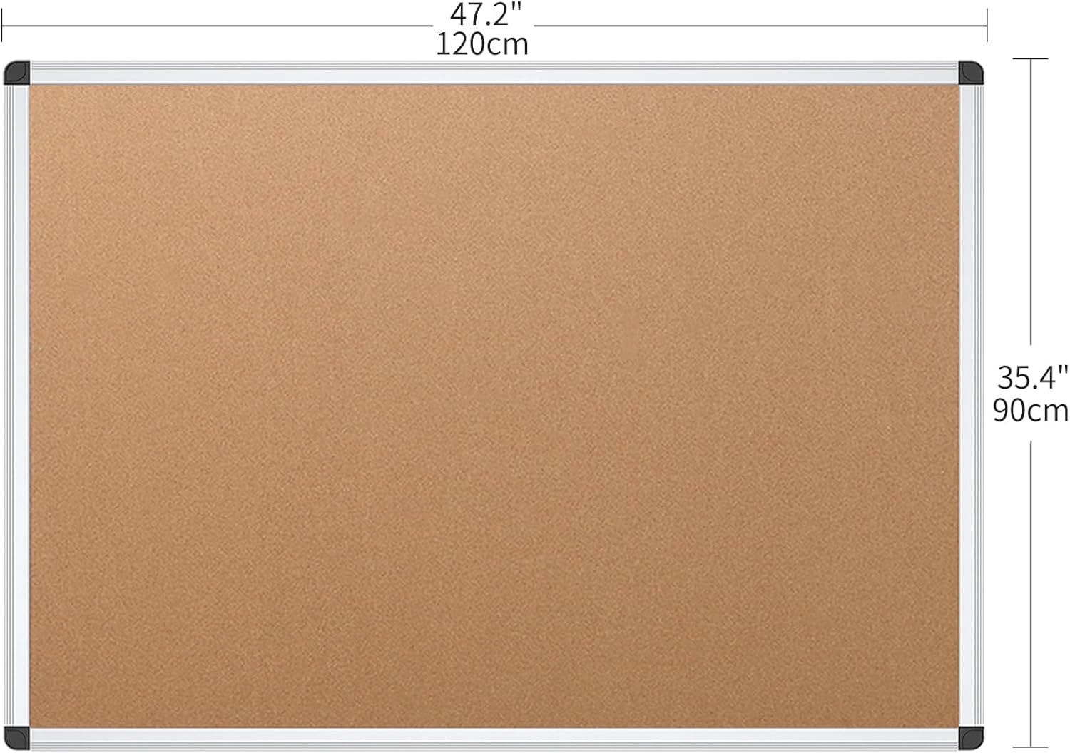48x36 Inch Cork Bulletin Board - Bulletin Board Cork のレビューと価格