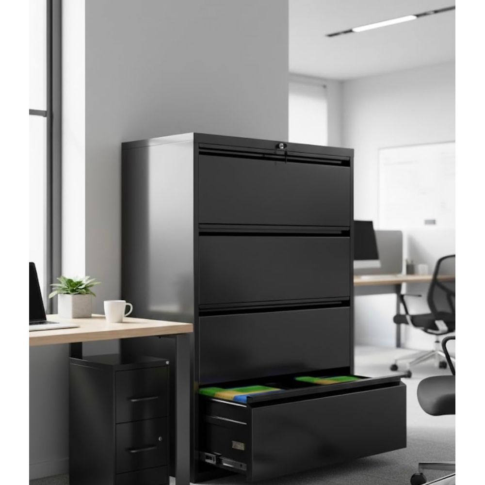Sturdy Black Metal Lateral Fil - File Cabinet Lateral のレビューと価格