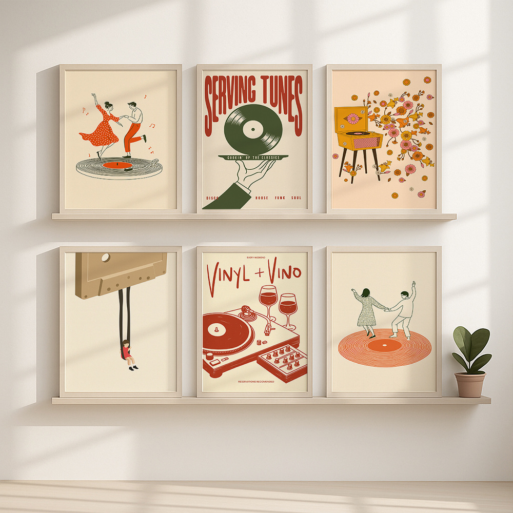 1pc Vintage Music Canvas Poste - Office Furniture Direct のレビューと価格
