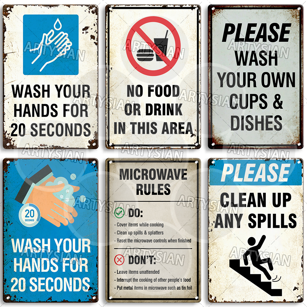 Hygiene Metal Sign No Shoes No - Office Furniture Direct のレビューと価格