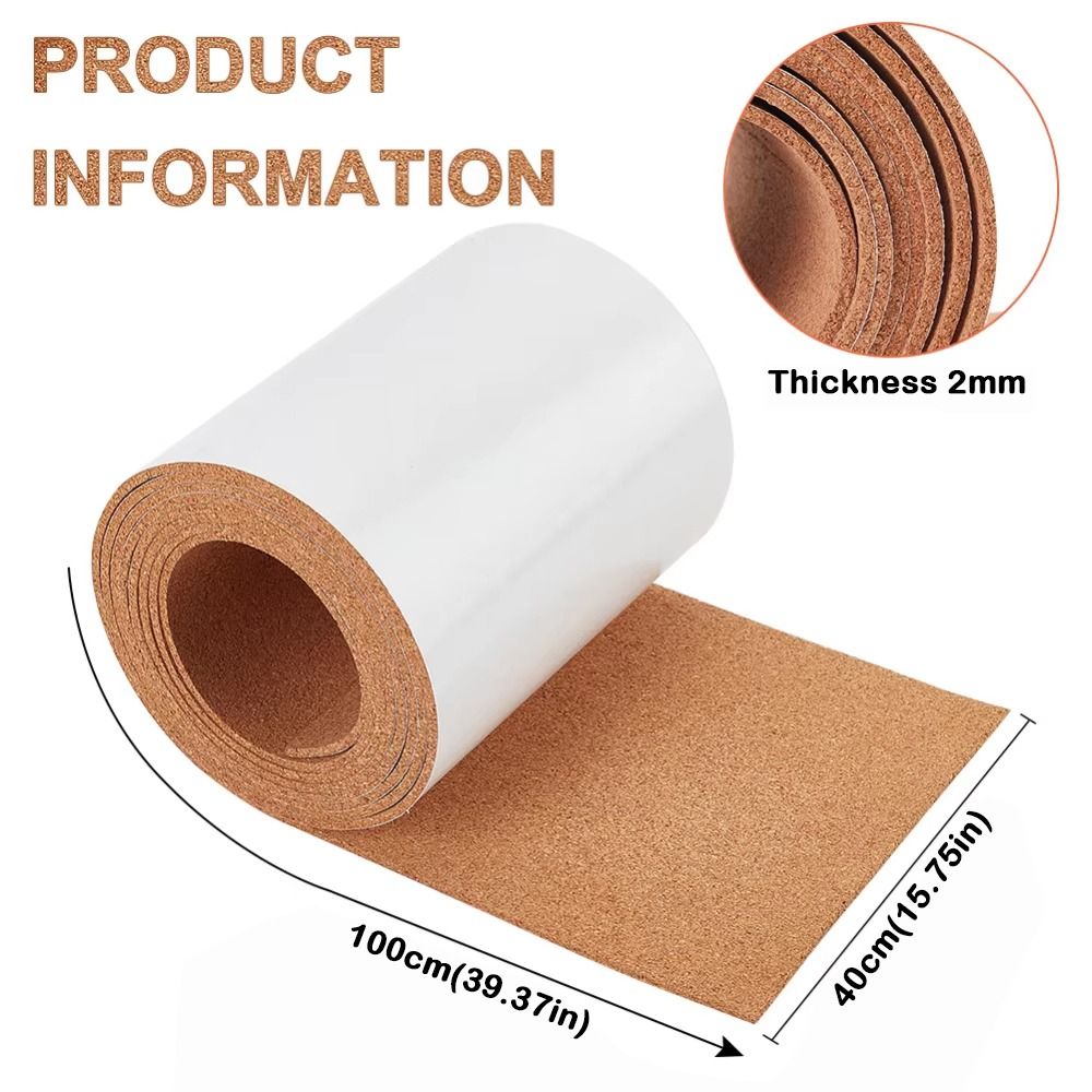 1m Self-Adhesive Cork Roll 2mm - Bulletin Board Cork のレビューと価格