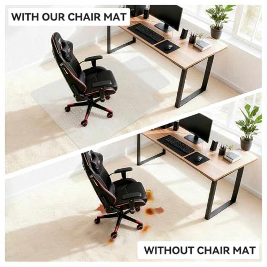 Office Chair Mat for Carpet wi - Chair Mat Hard Floor のレビューと価格