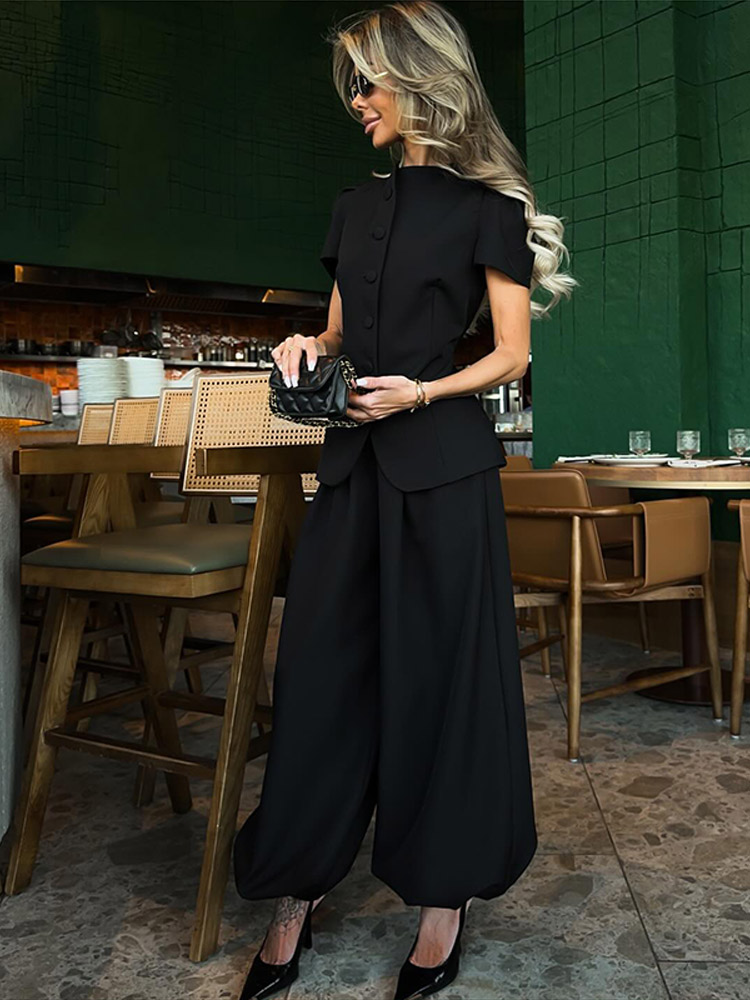 Summer Women Solid Tops Set Sh - Coat Rack Standing のレビューと価格