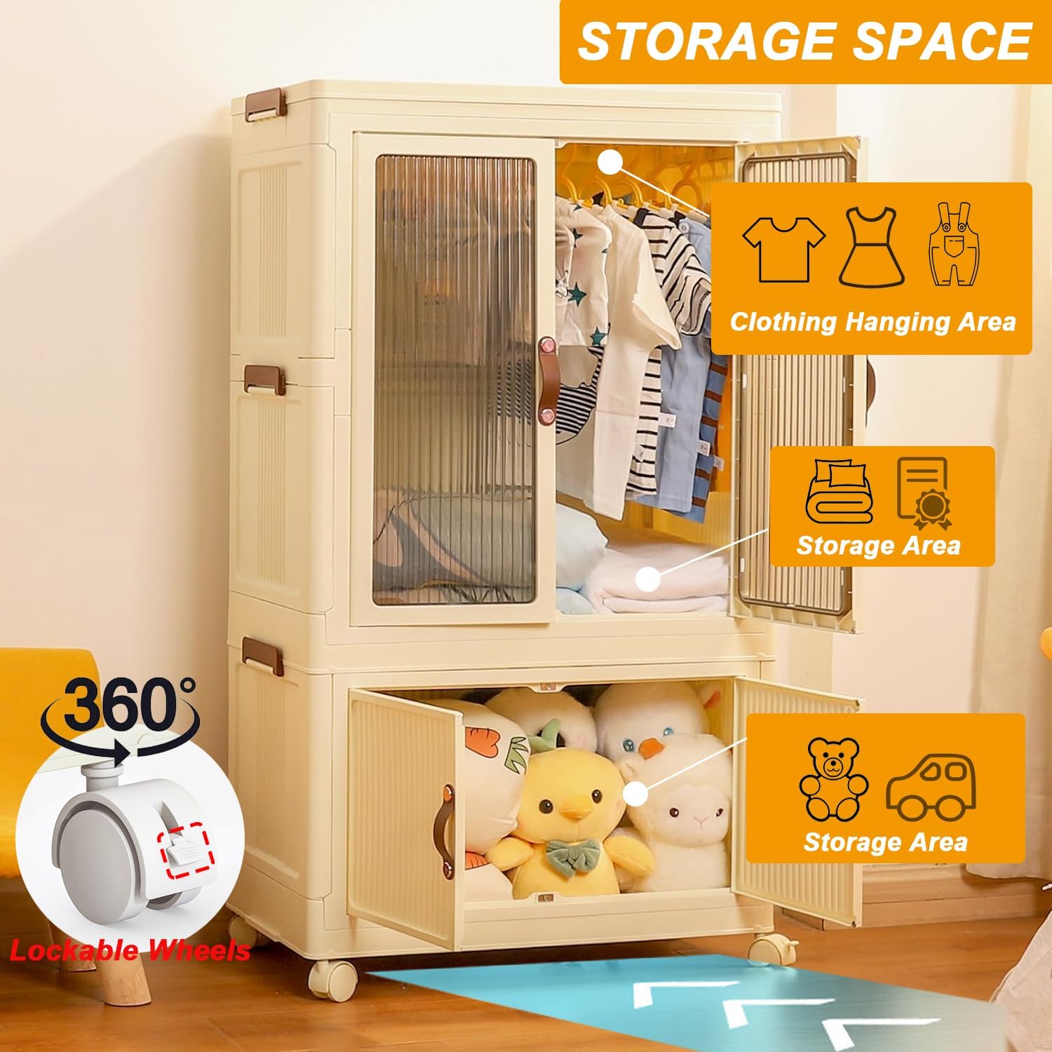 Foldable Wardrobe Cabinet with - Office Furniture China のレビューと価格