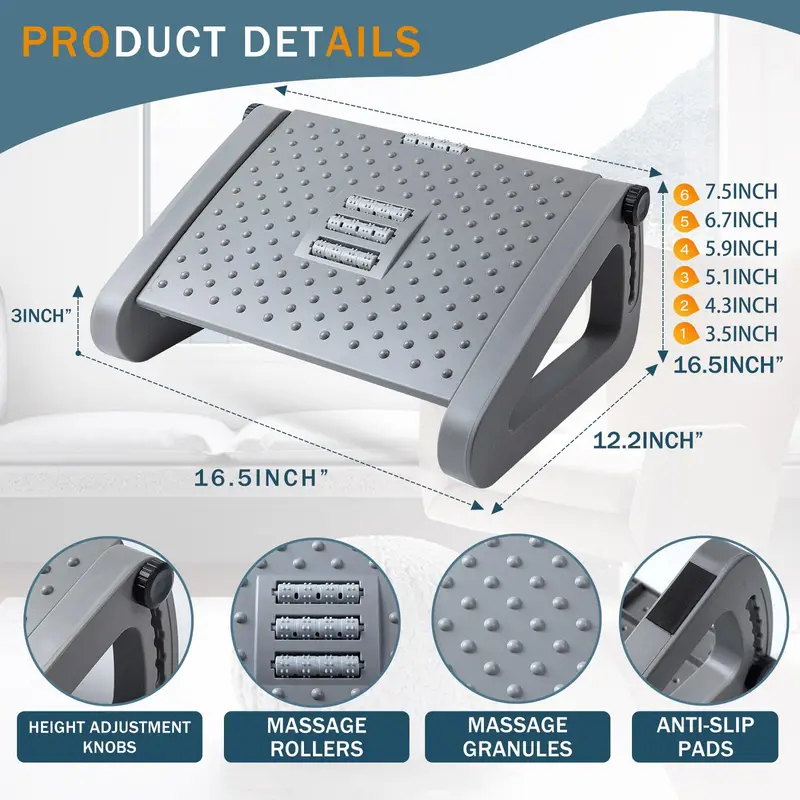 Portable Adjustable Foot Rest  - Office Furniture Suppliers のレビューと価格