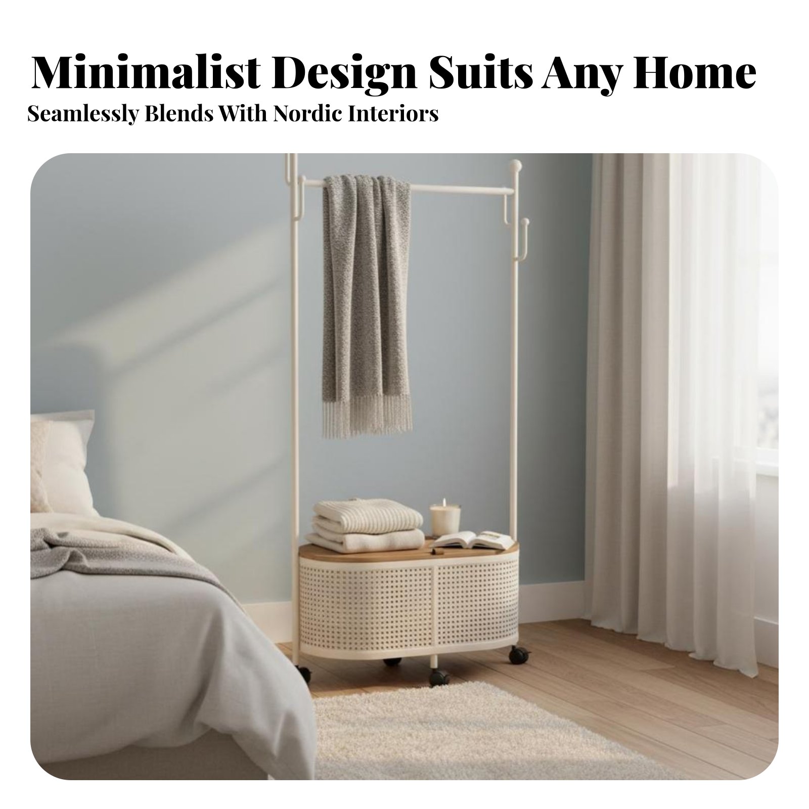 Rolling Clothes Rack Freestand - Coat Rack Standing のレビューと価格