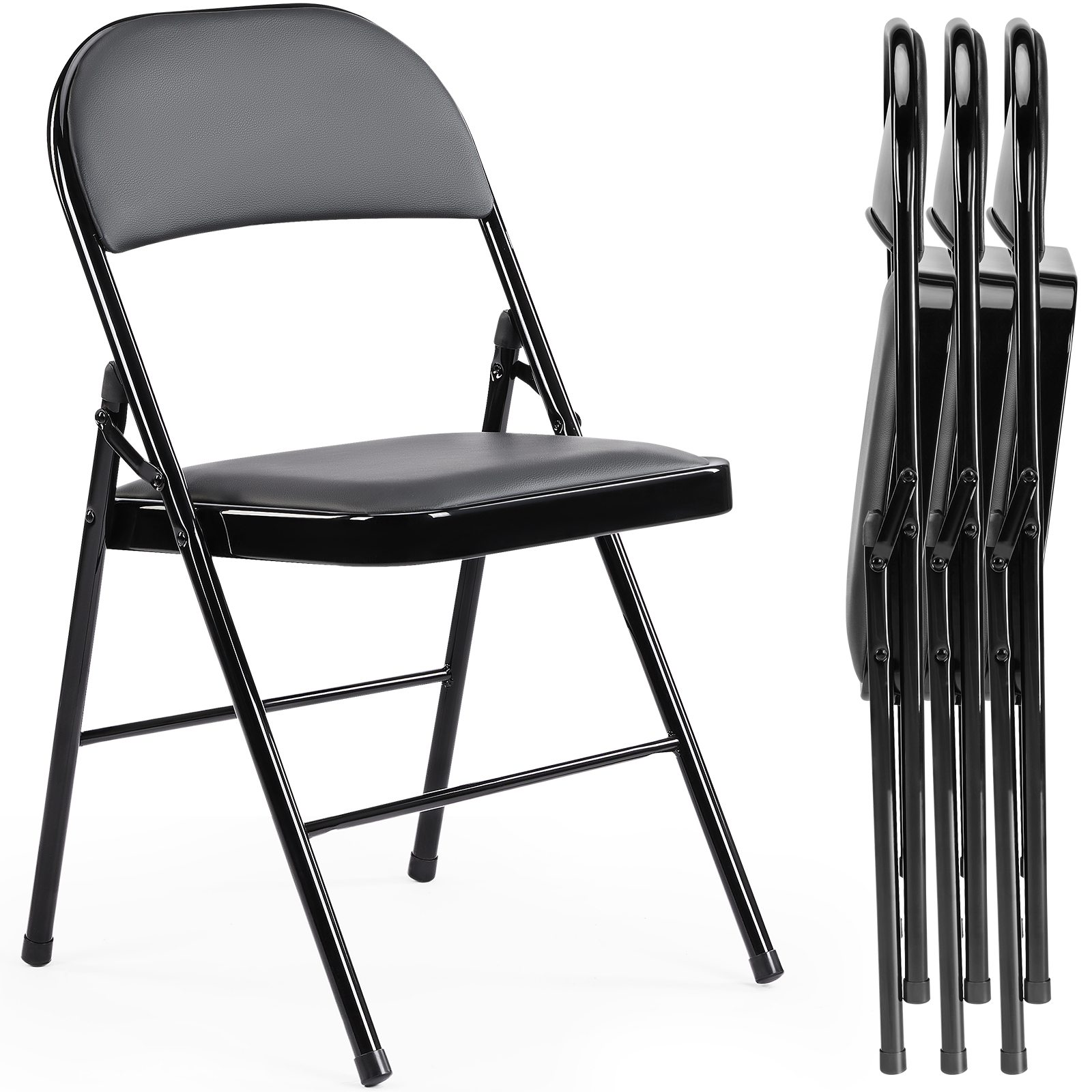 JHK Leather Padded Folding Cha - Office Furniture Plan のレビューと価格