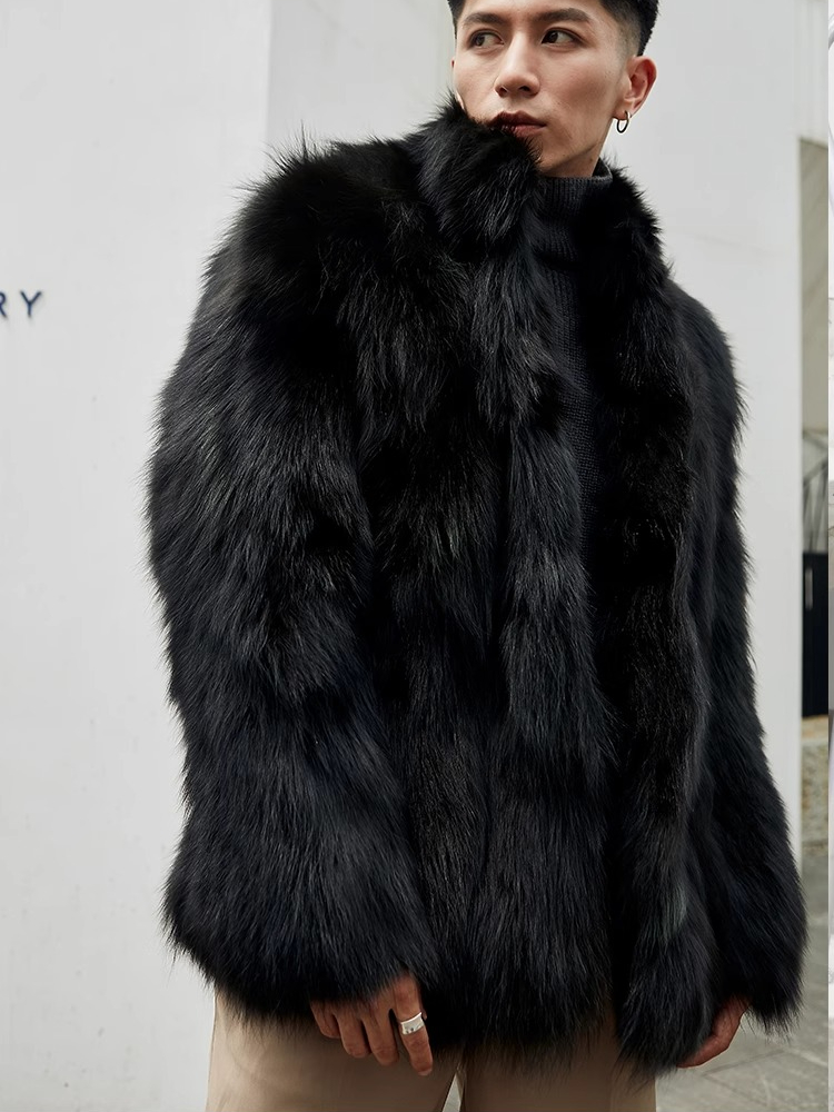 Furry Stand Collar Oversized T - Coat Rack Standing のレビューと価格