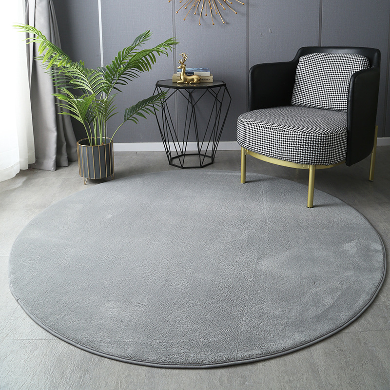 Round Thickened Coral Velvet C - Chair Mat Hard Floor のレビューと価格