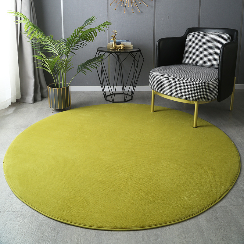 Round Thickened Coral Velvet C - Chair Mat Hard Floor のレビューと価格