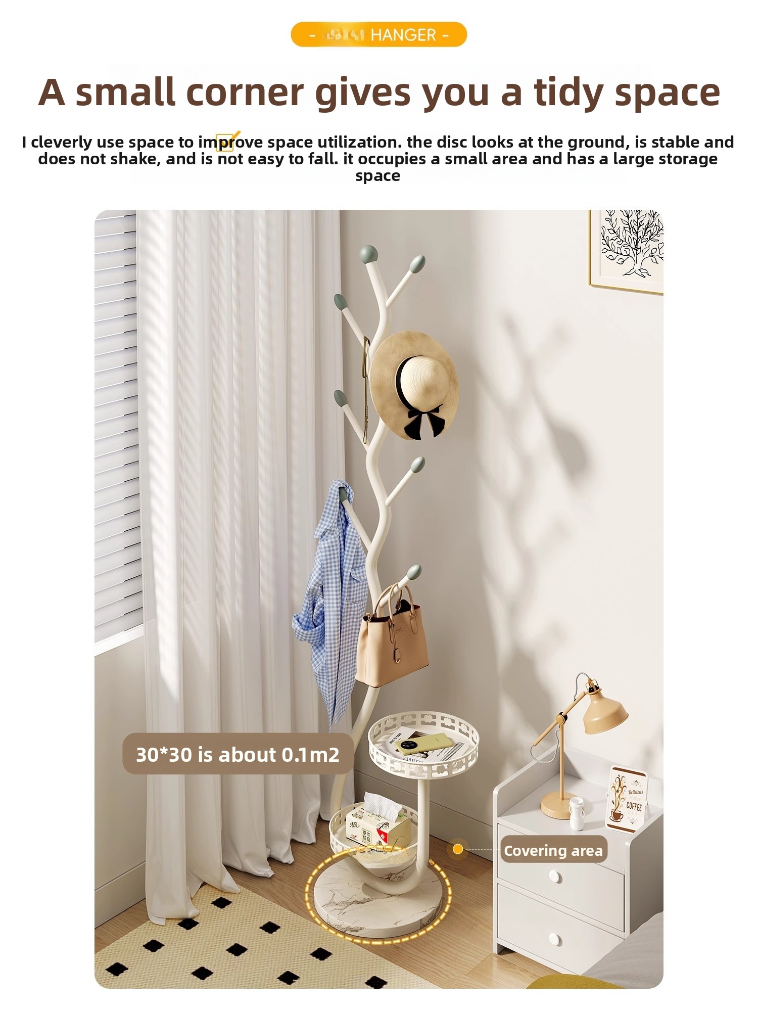 Nordic Style Carbon Steel Clot - Coat Rack Standing のレビューと価格