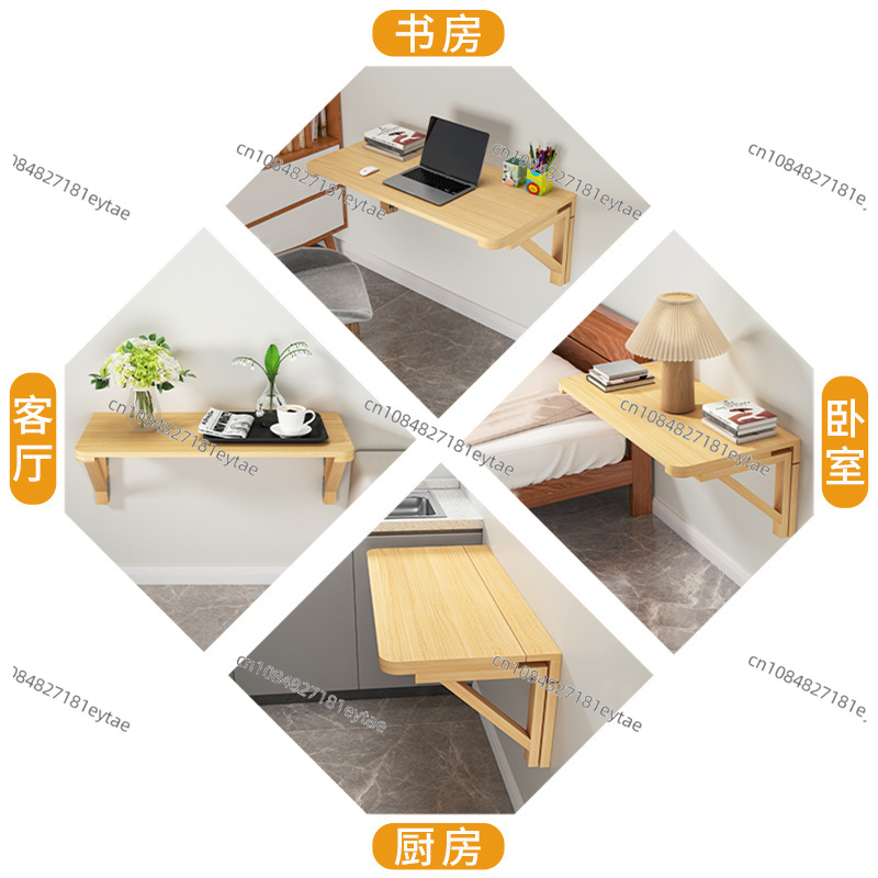 Solid Wood Folding Wall-mounte - Wall Mounted Desk Fold のレビューと価格