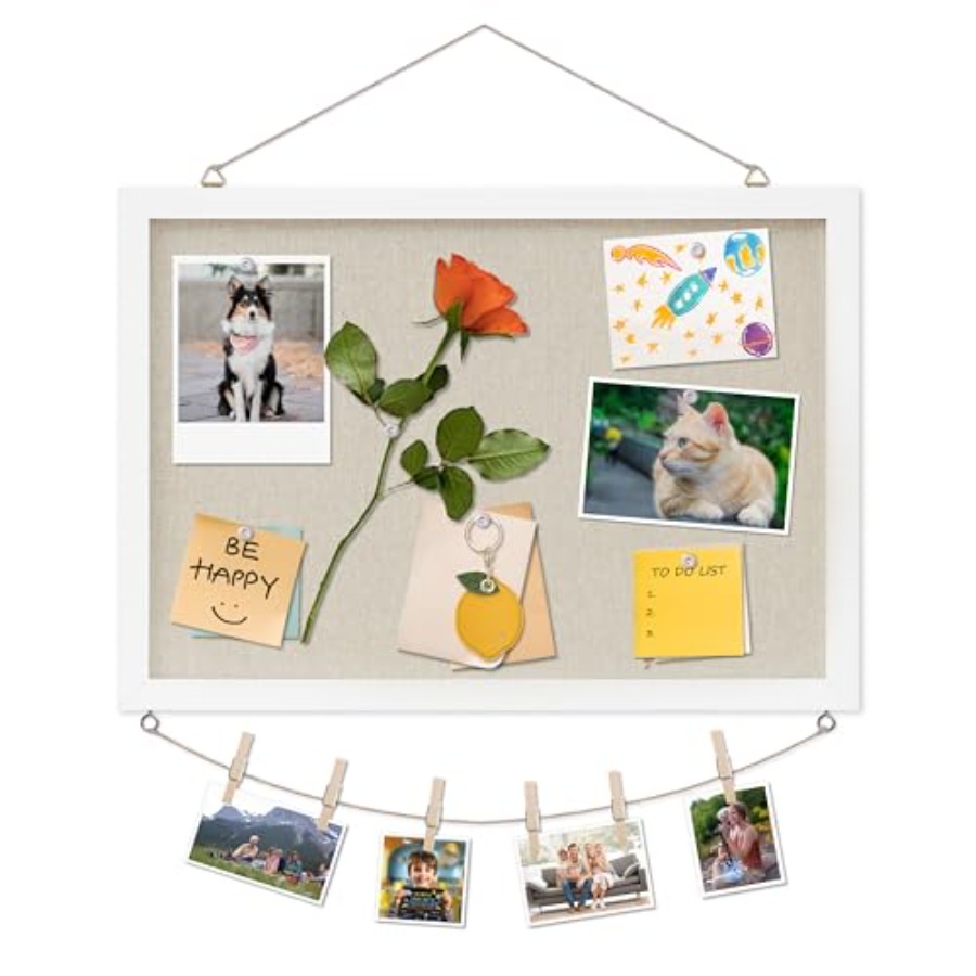 Cork Board with Linen White, B - Bulletin Board Cork のレビューと価格