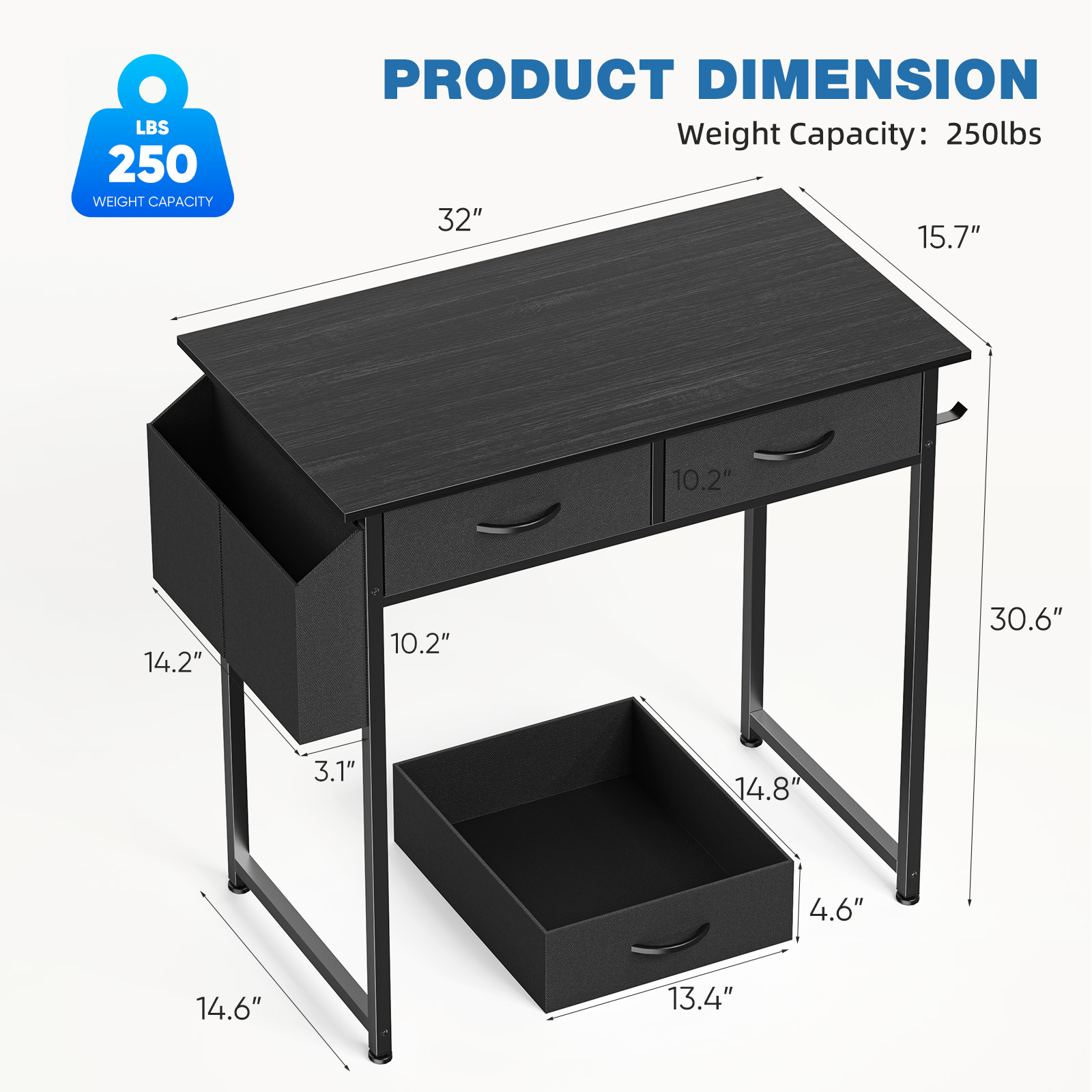 JHK 32 Inch Modern Office Comp - Office Furniture Plan のレビューと価格