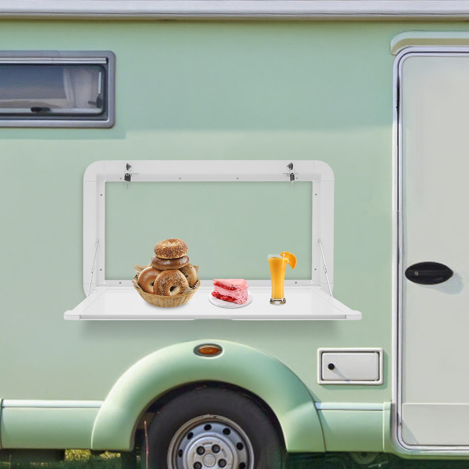 RV Wall-mounted Caravan RV Fli - Wall Mounted Desk Fold のレビューと価格