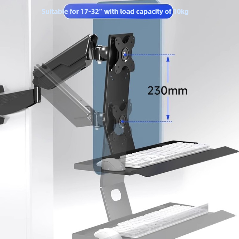 Heavy Duty Monitor Mount Rack  - Wall Mounted Desk Fold のレビューと価格