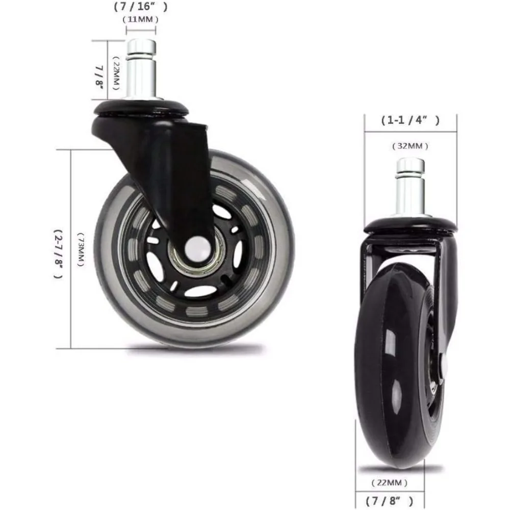 Office Chair Caster Wheels Set - Office Furniture Plan のレビューと価格