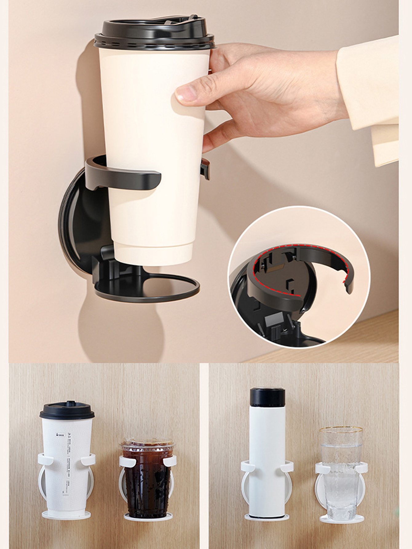 1Pcs No Punching Folding Cup H - Wall Mounted Desk Fold のレビューと価格