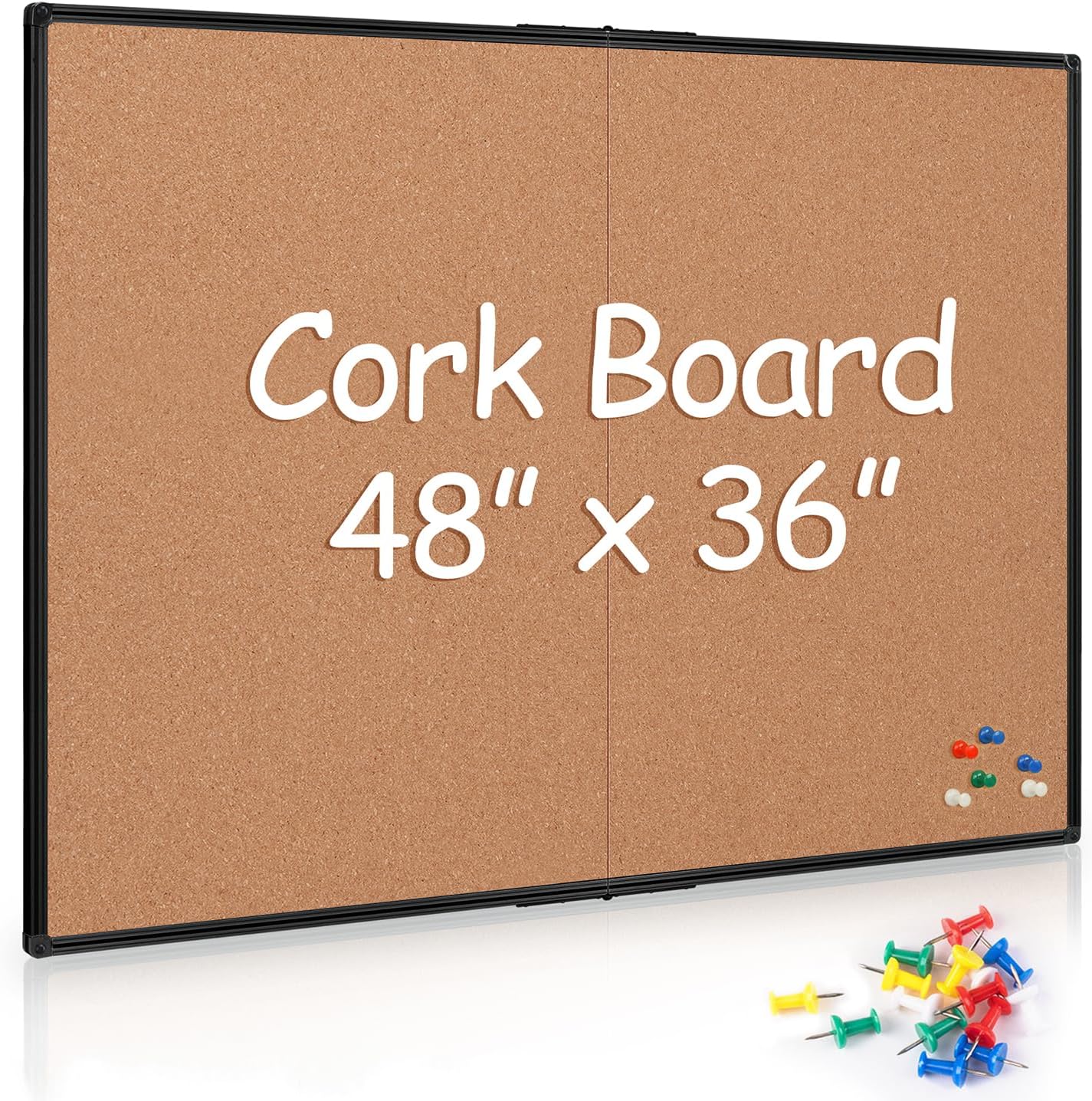 36x48 Cork Board Bulletin Boar - Bulletin Board Cork のレビューと価格
