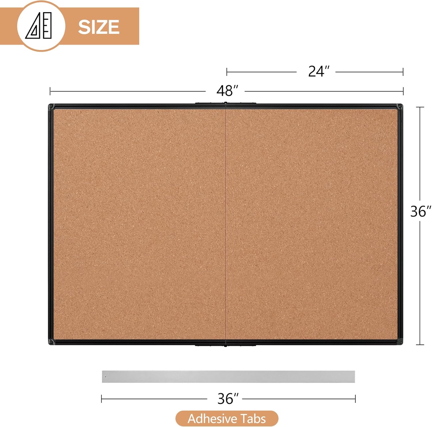 36x48 Cork Board Bulletin Boar - Bulletin Board Cork のレビューと価格