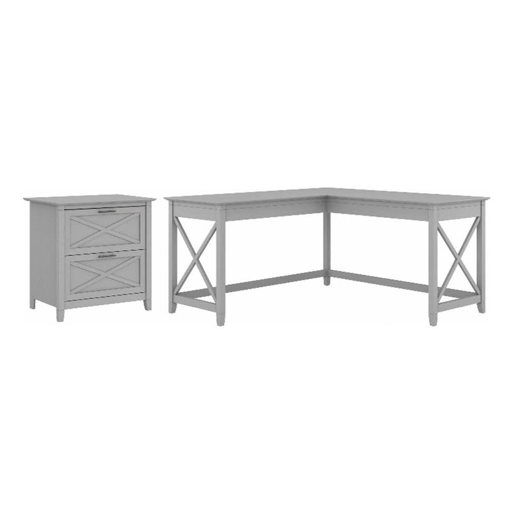 Furniture L Shaped Desk with L - File Cabinet Lateral のレビューと価格