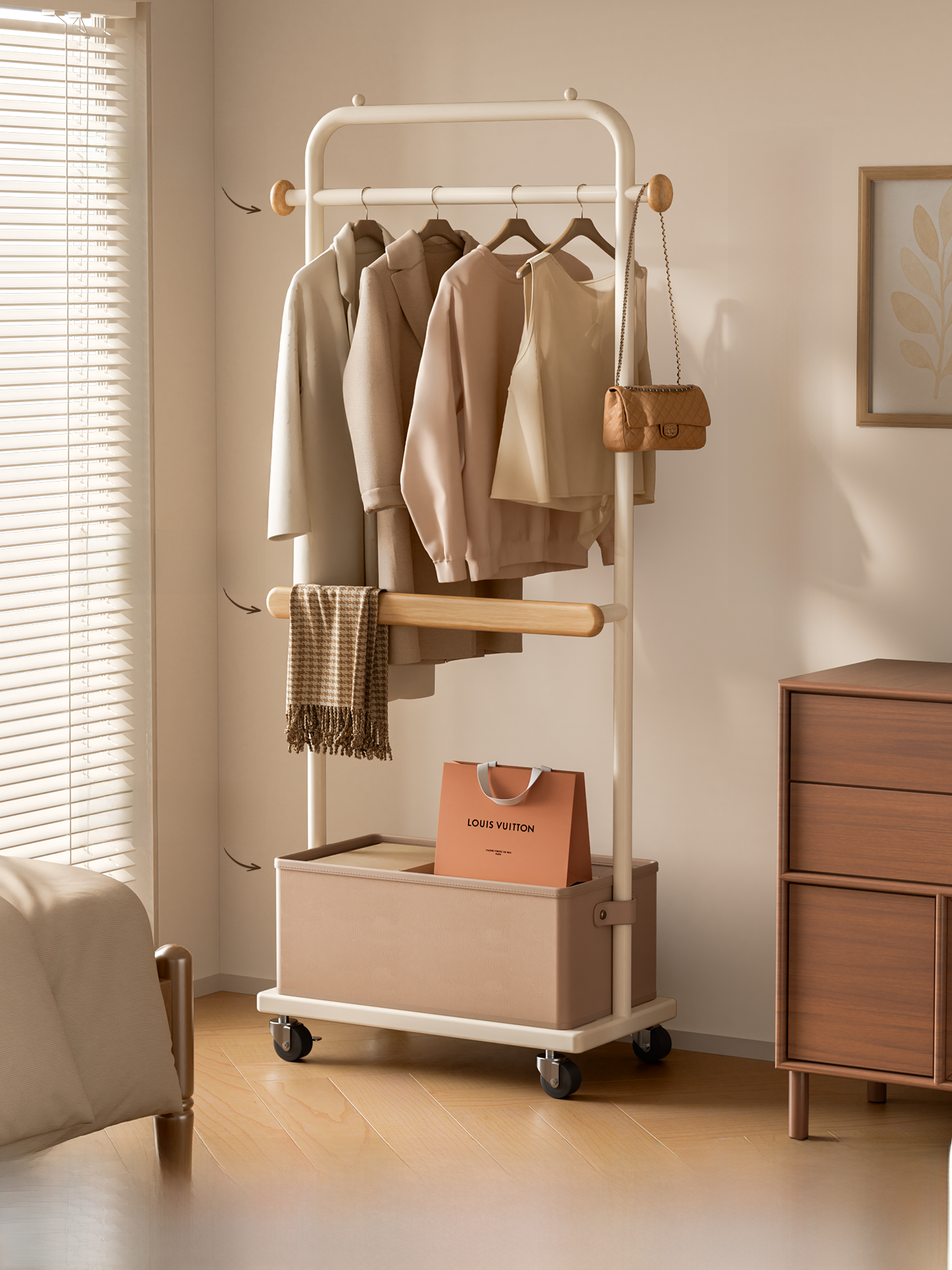 Bedroom Floor Standing Clothes - Coat Rack Standing のレビューと価格