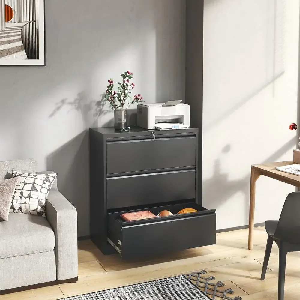 3 Drawer File Cabinet,Metal La - File Cabinet Lateral のレビューと価格