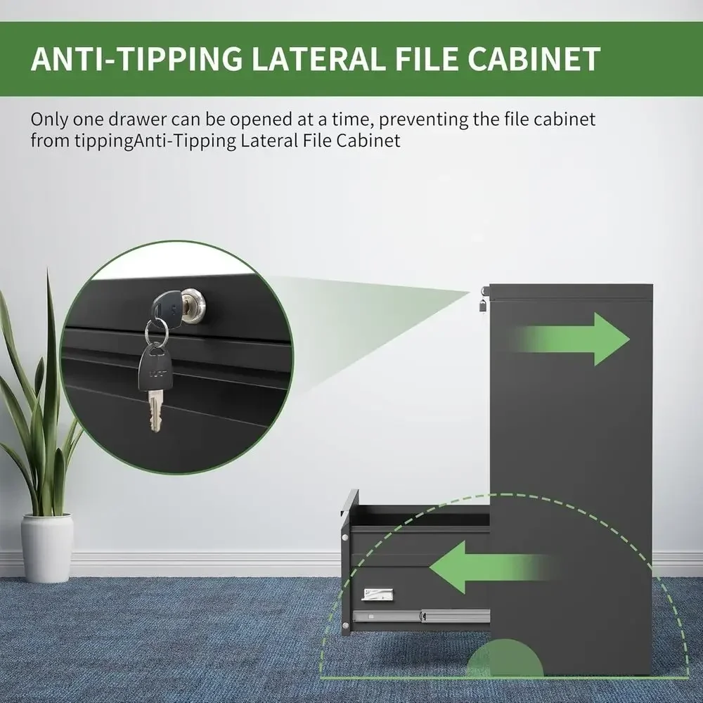 3 Drawer File Cabinet,Metal La - File Cabinet Lateral のレビューと価格
